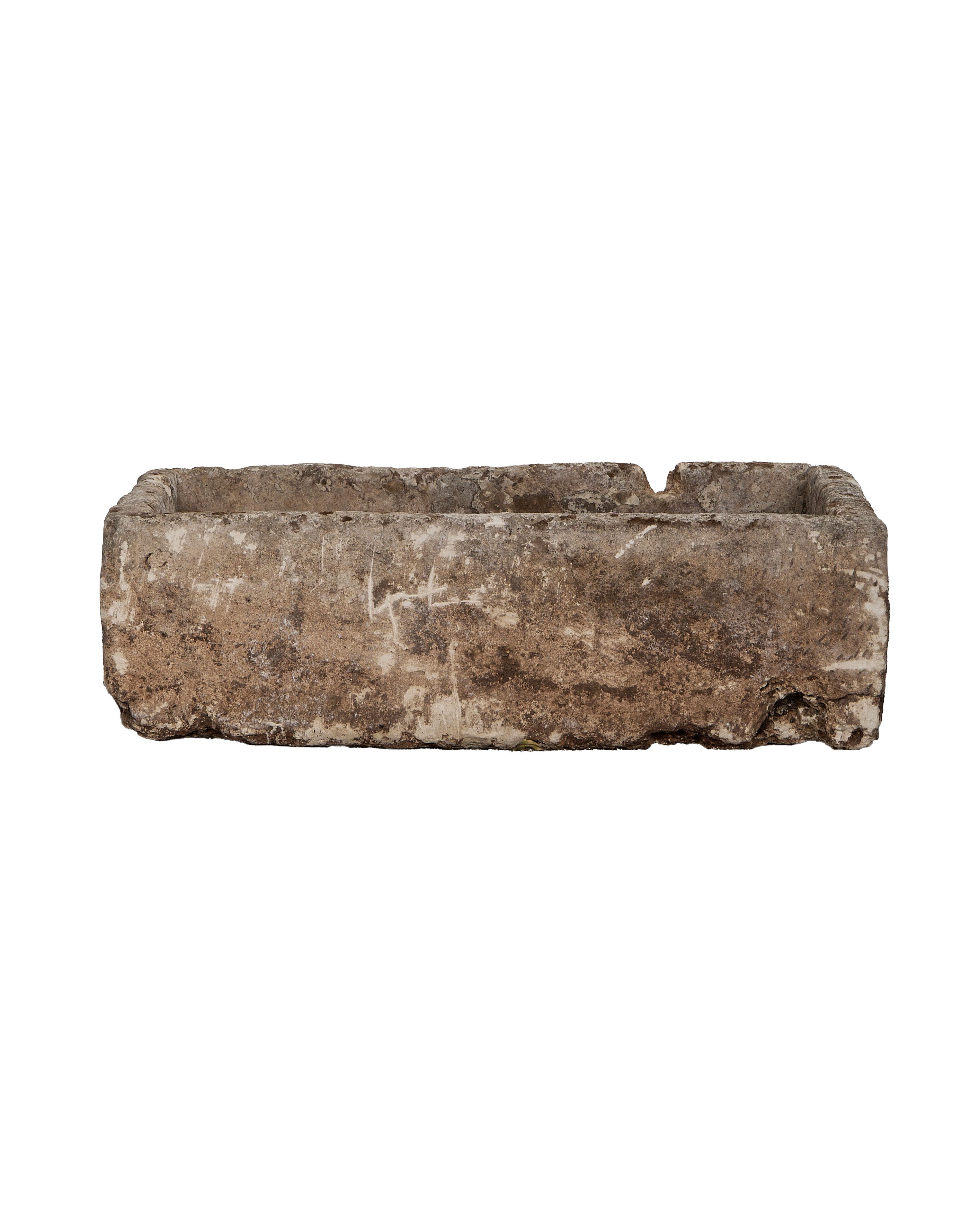 Limestone Trough - Rectangle - oak - from Indonesia - vintage