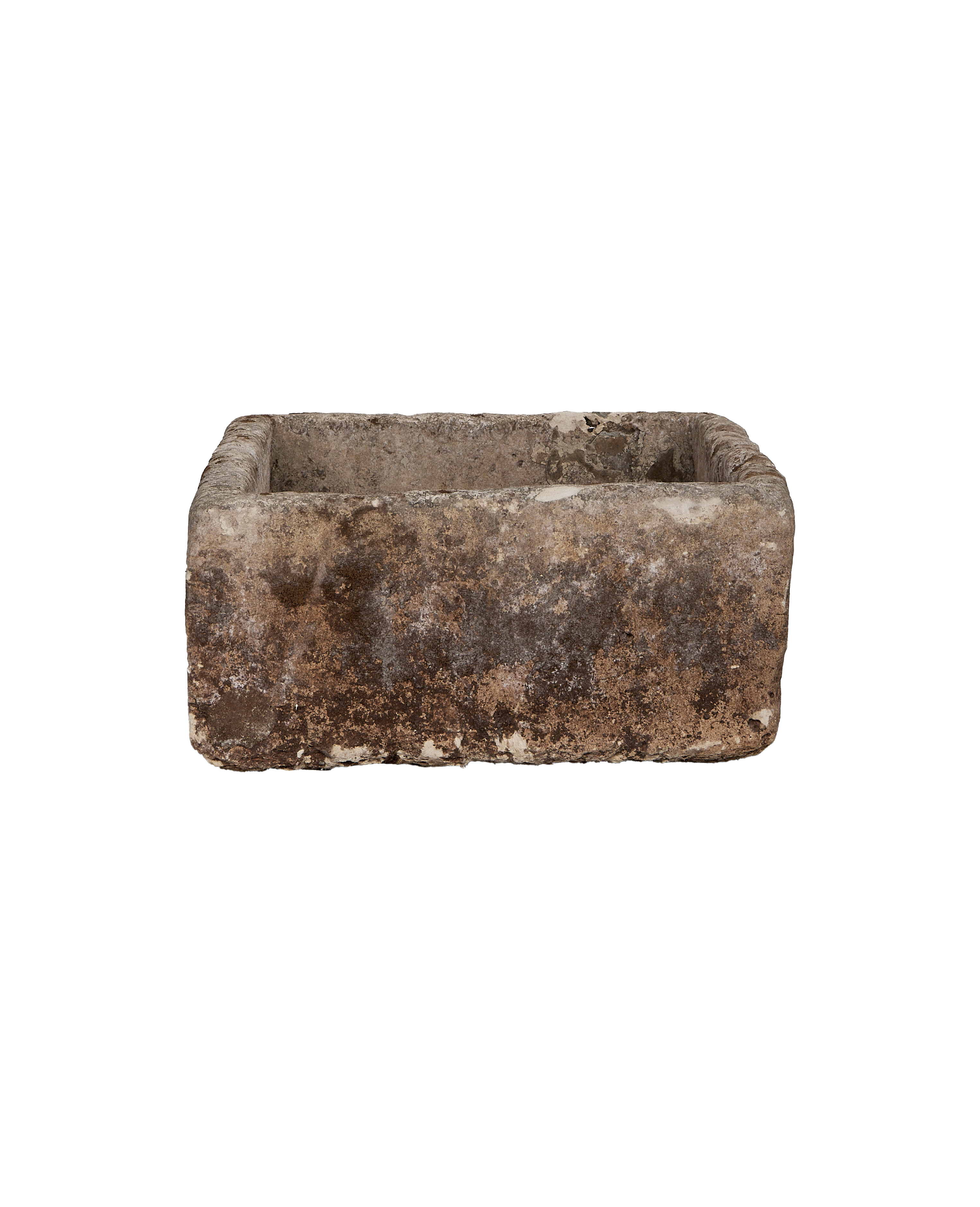 Limestone Trough - Rectangle detail view