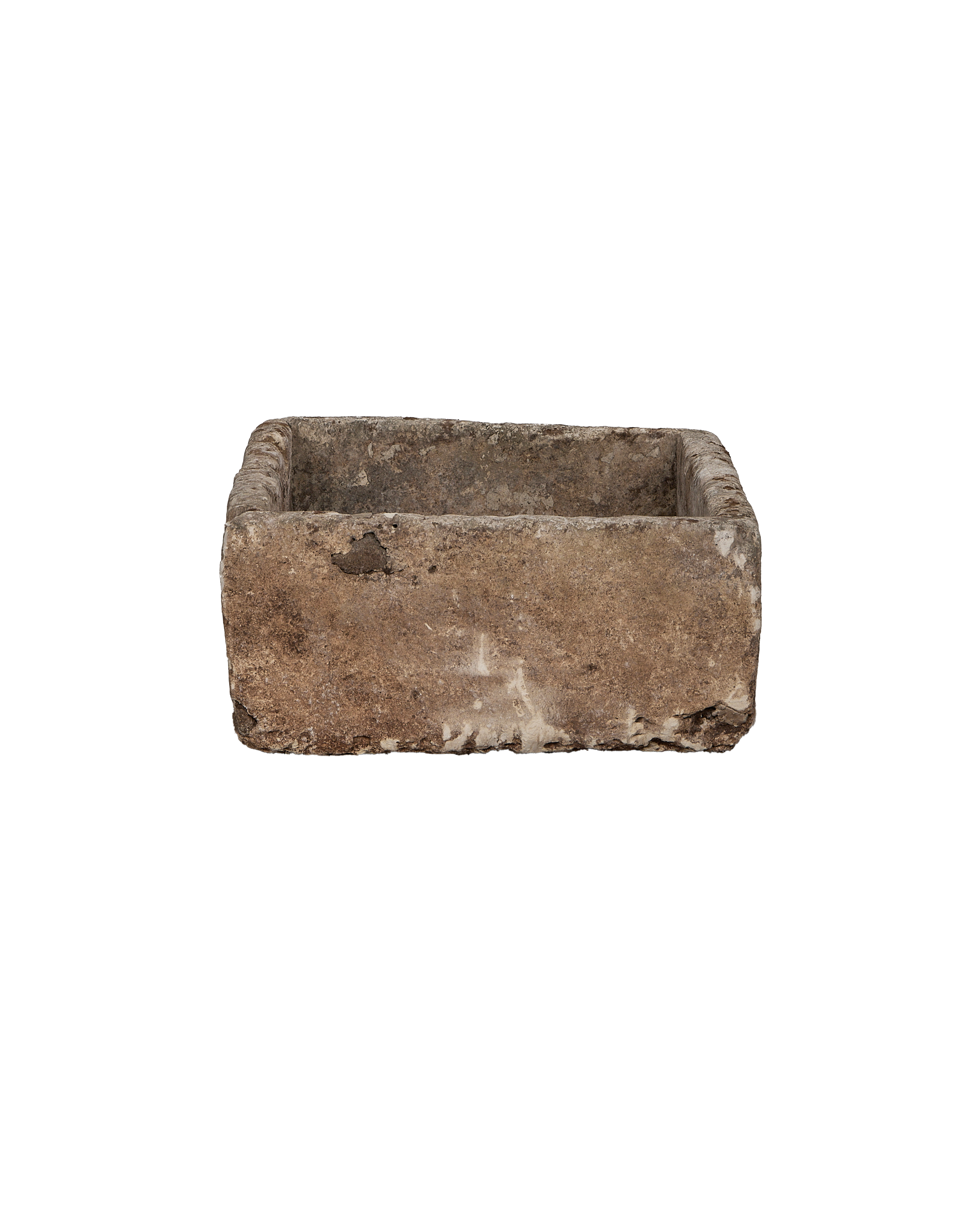 Limestone Trough - Rectangle close-up