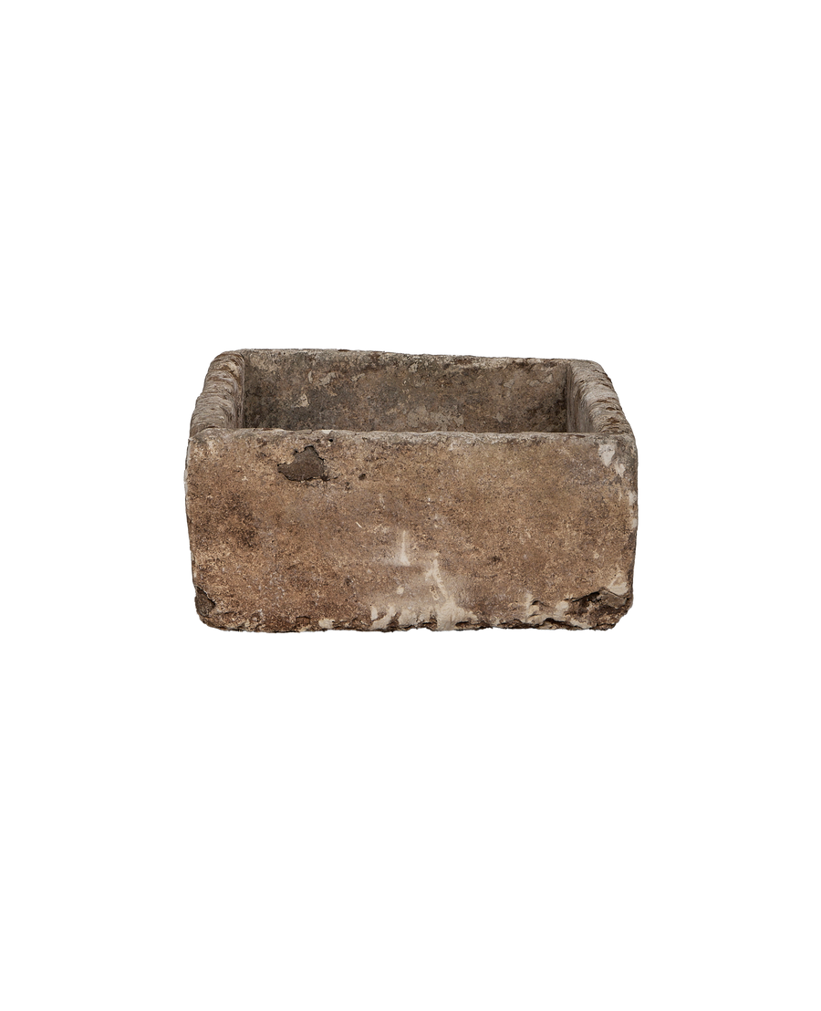 Limestone Trough - Rectangle close-up