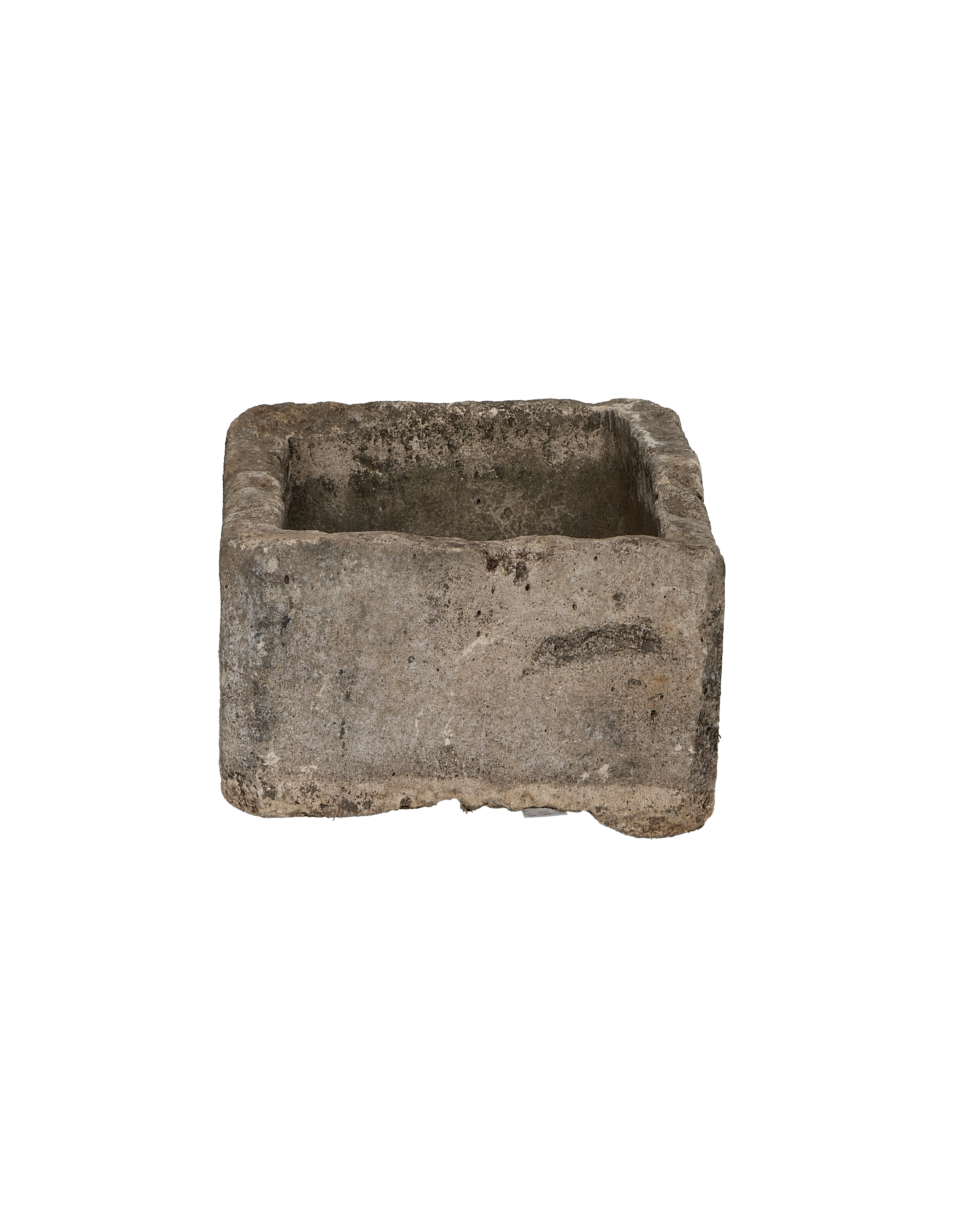 Limestone Trough - Rectangle close-up