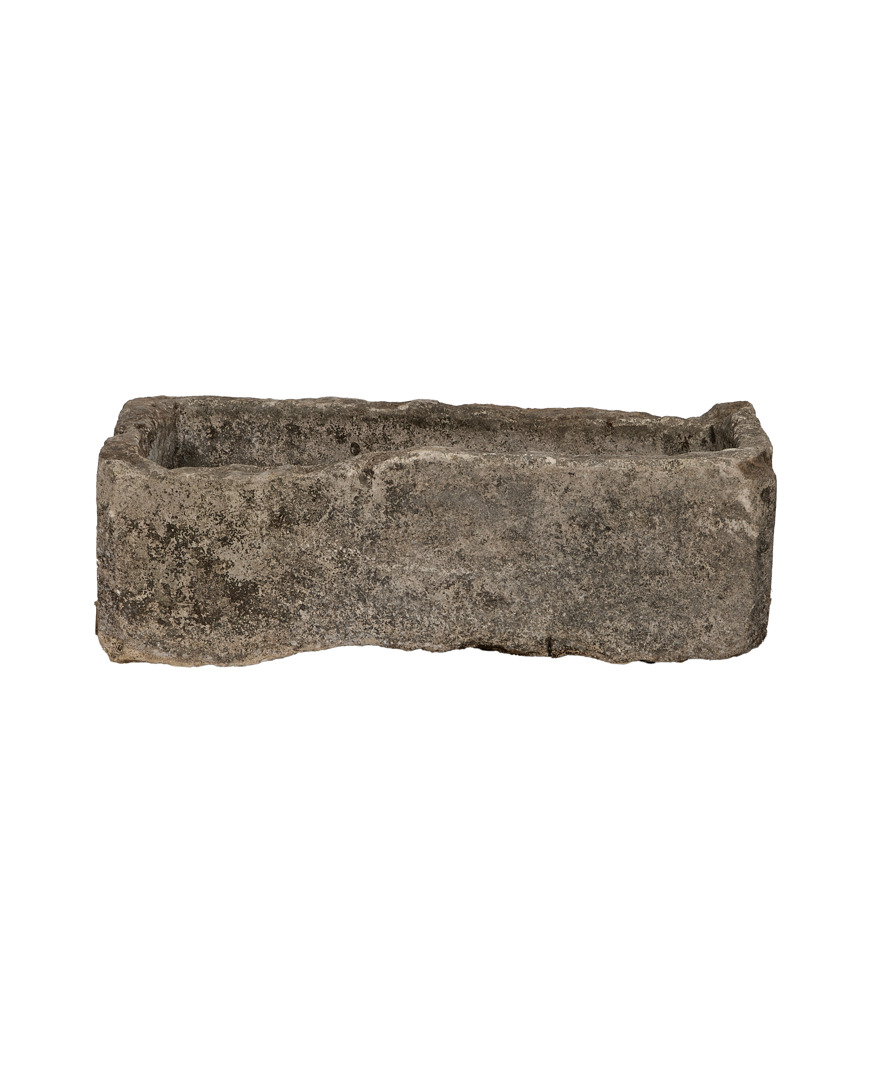 Limestone Trough - Rectangle - oak - from Indonesia - vintage