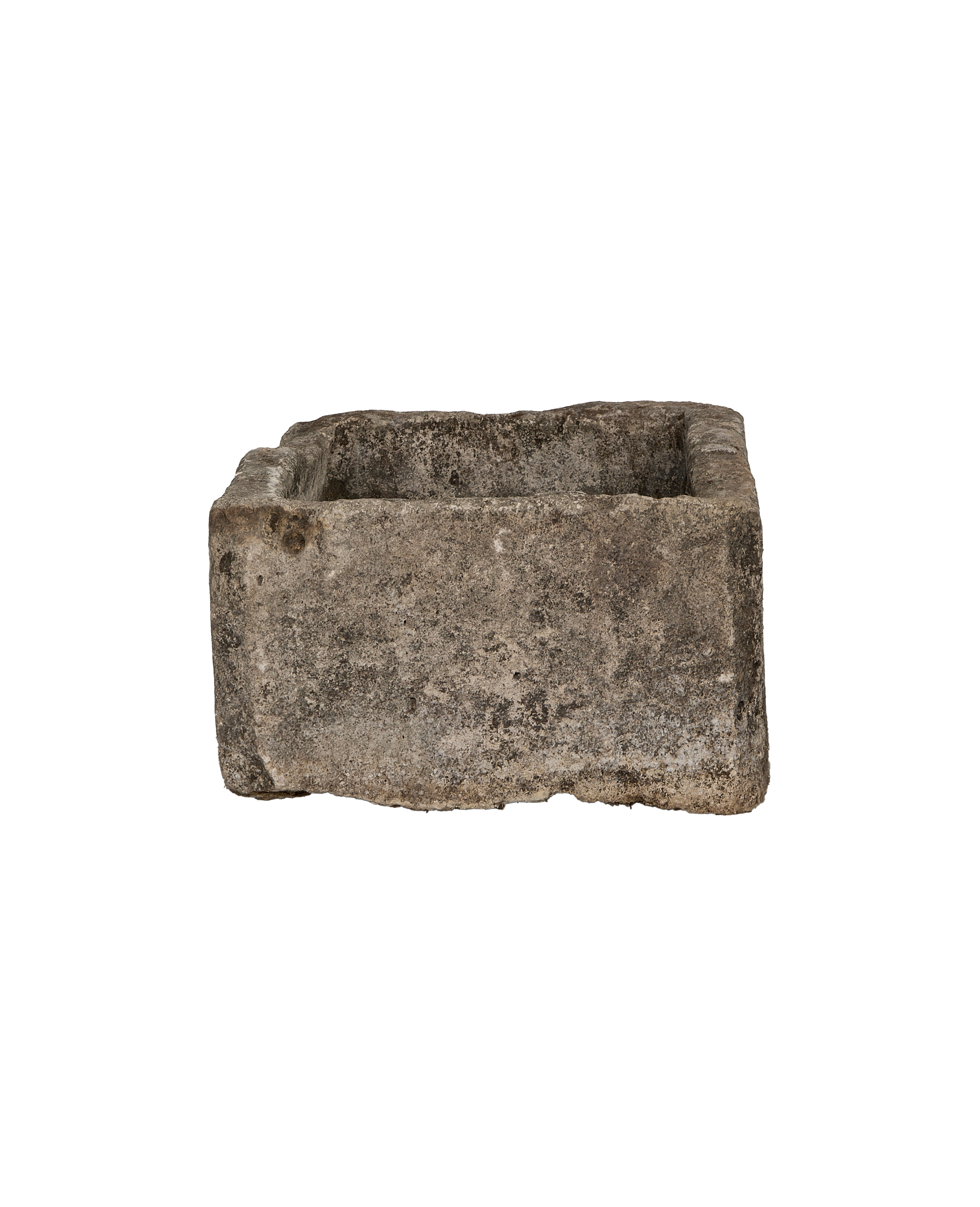 Limestone Trough - Rectangle detail view