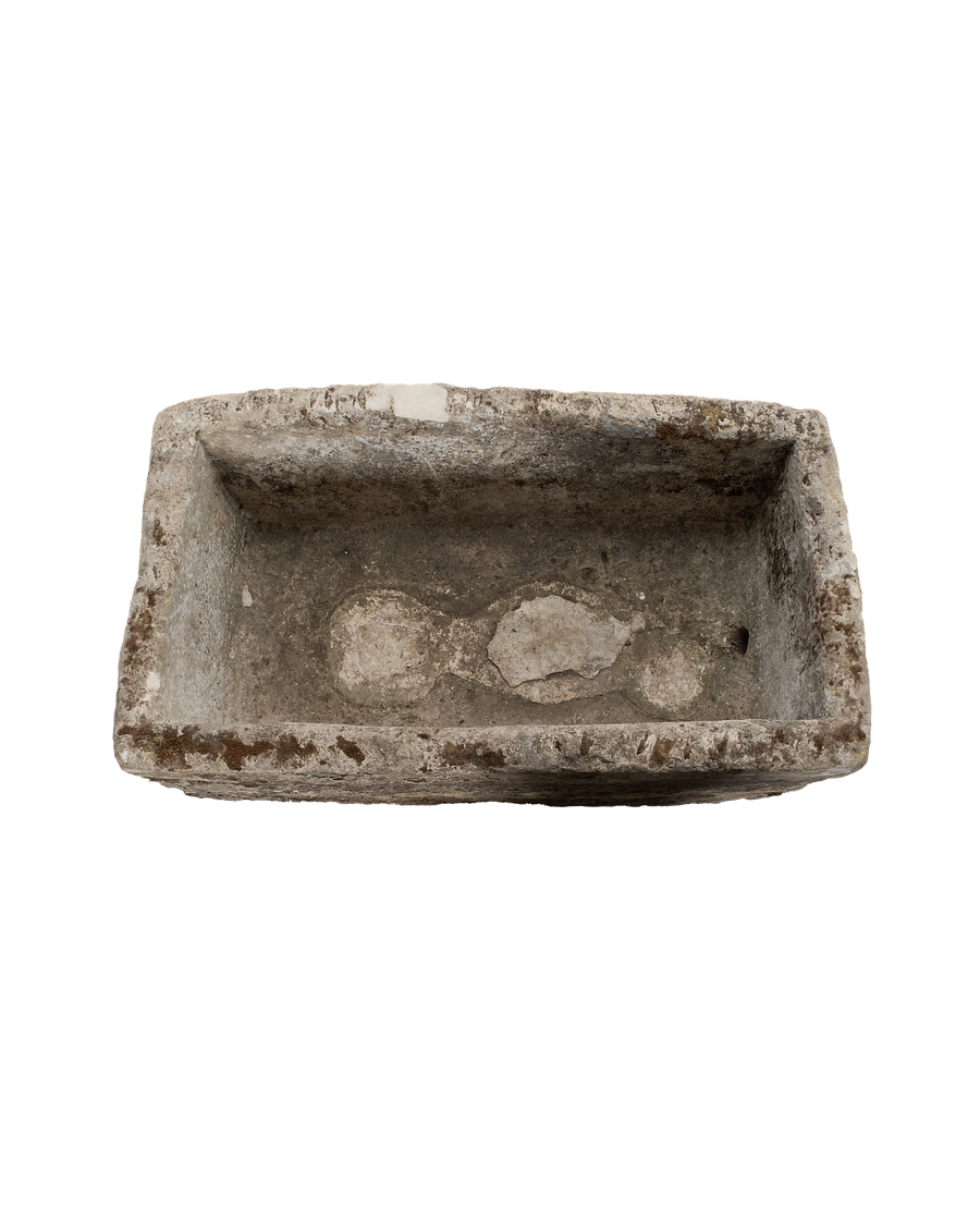 Limestone Trough - Rectangle side view