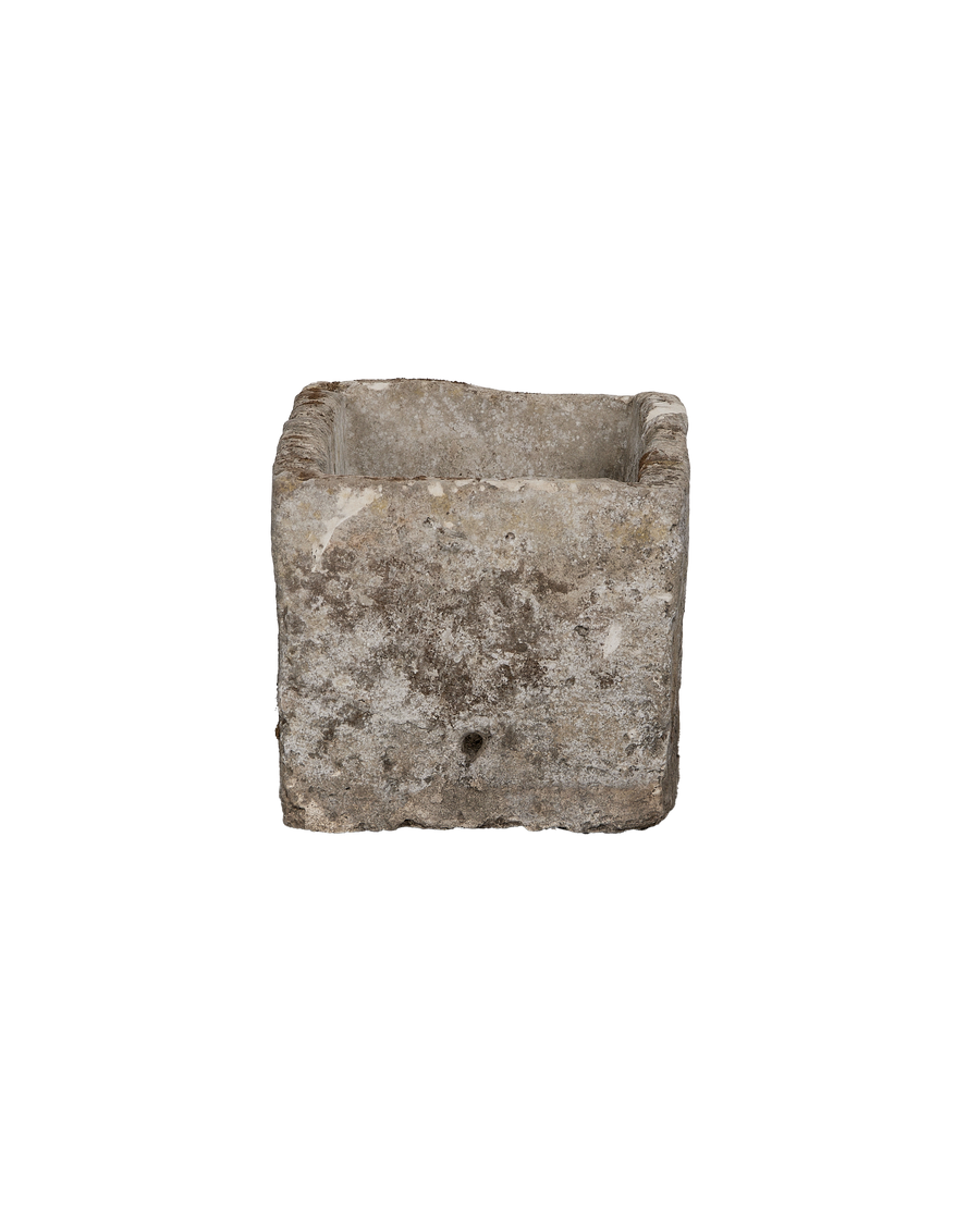 Limestone Trough - Rectangle close-up