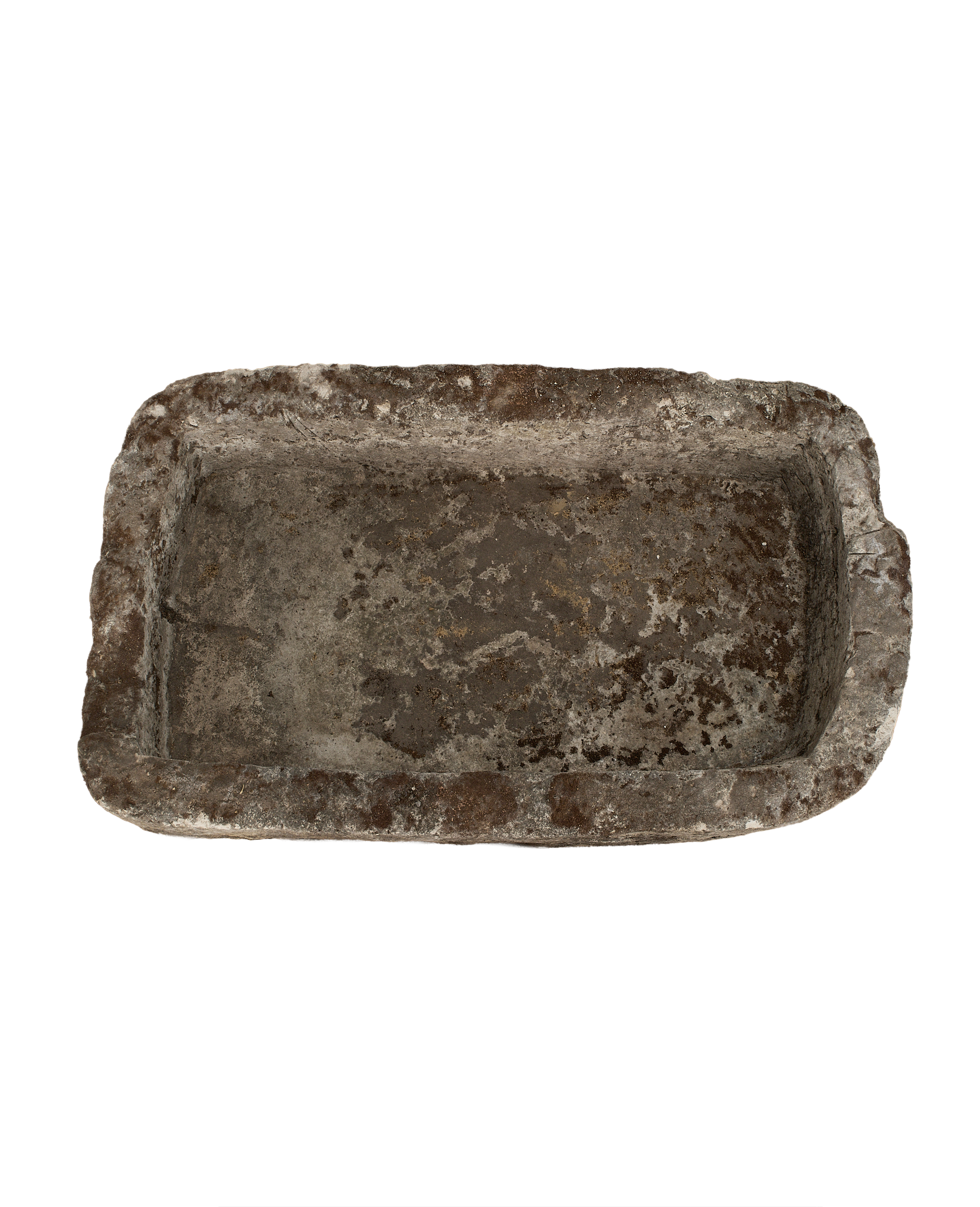 Limestone Trough - Rectangle side view