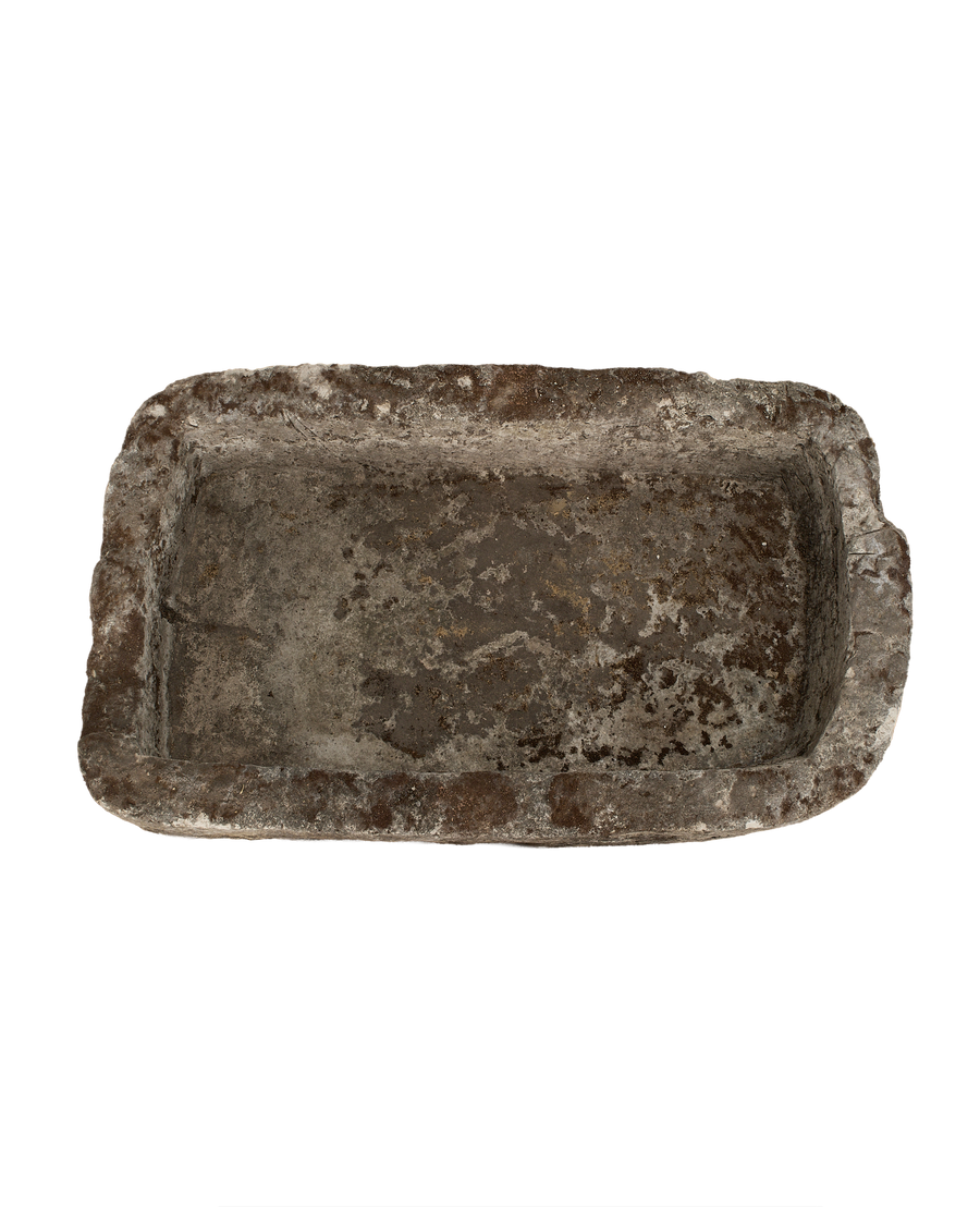 Limestone Trough - Rectangle side view