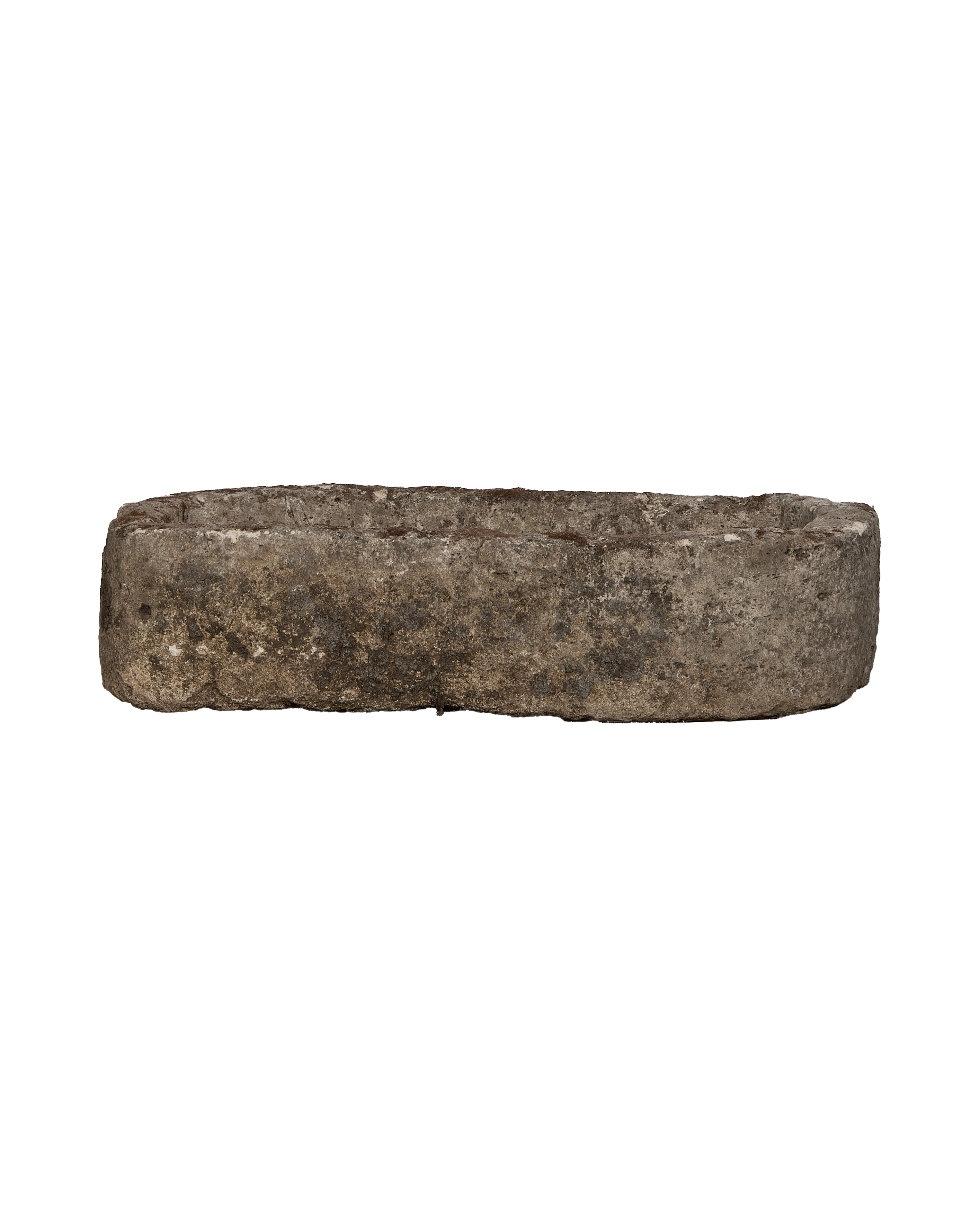 Limestone Trough - Rectangle close-up