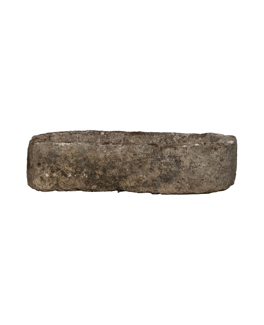 Limestone Trough - Rectangle close-up