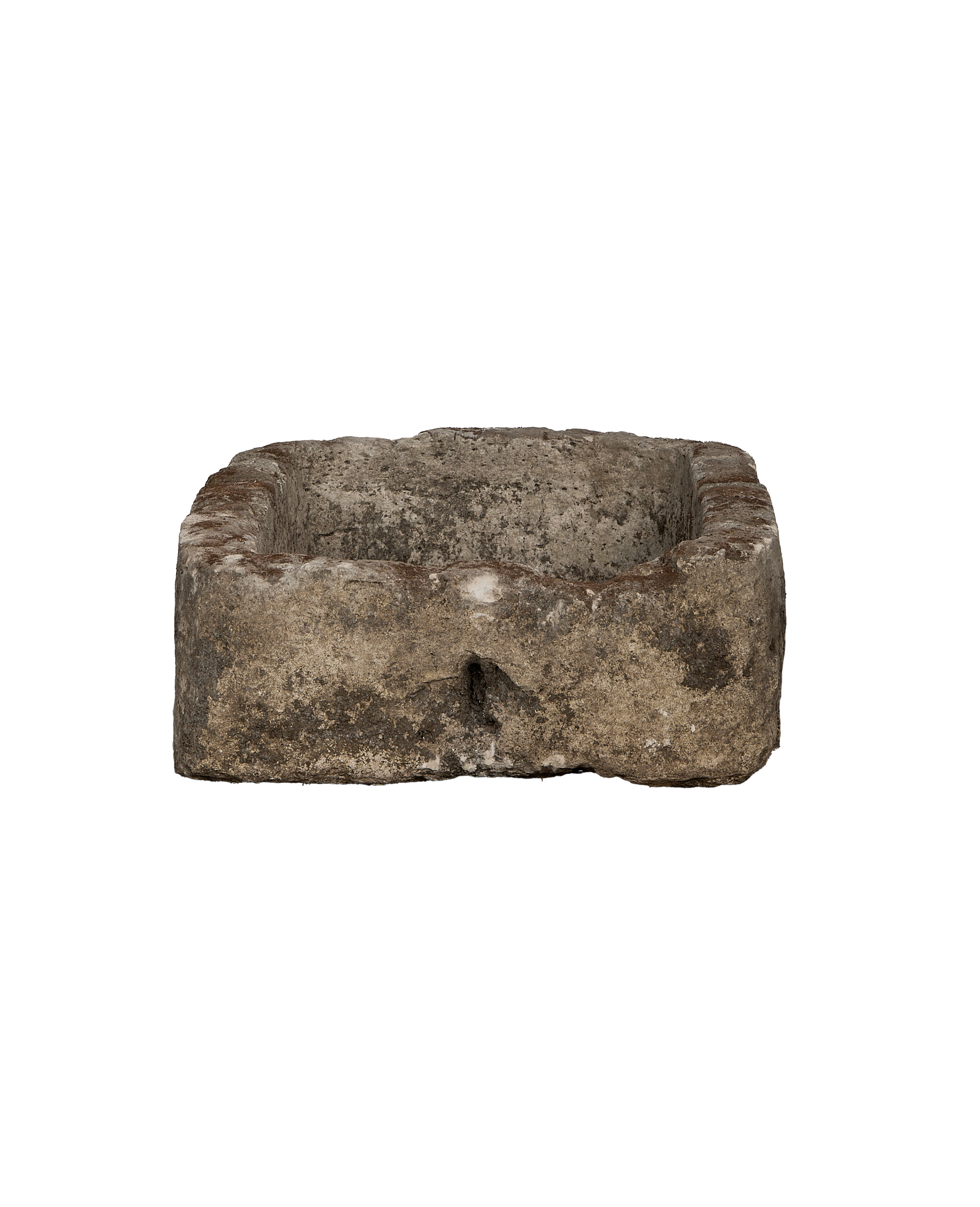 Limestone Trough - Rectangle detail view