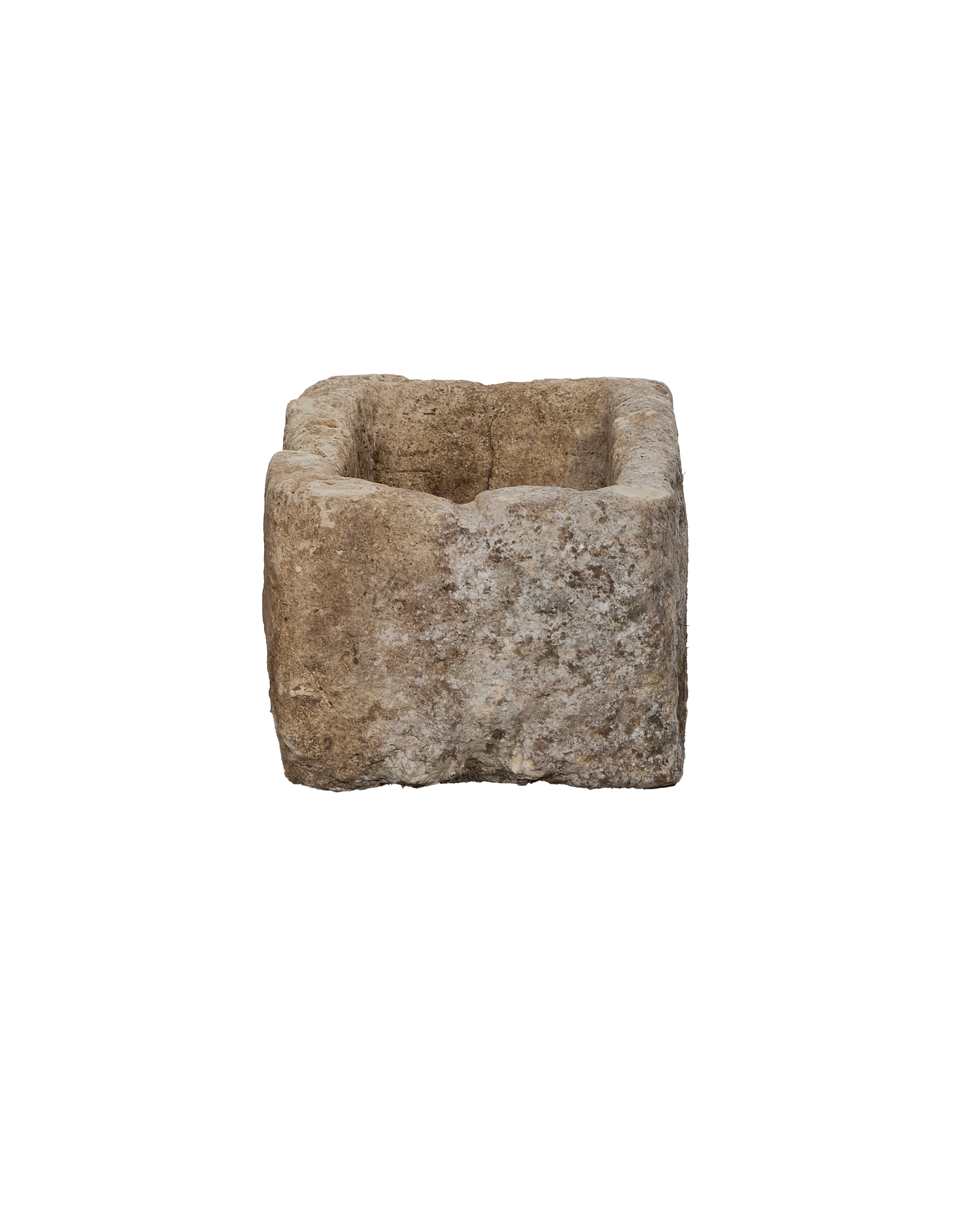 Limestone Trough - Rectangle close-up