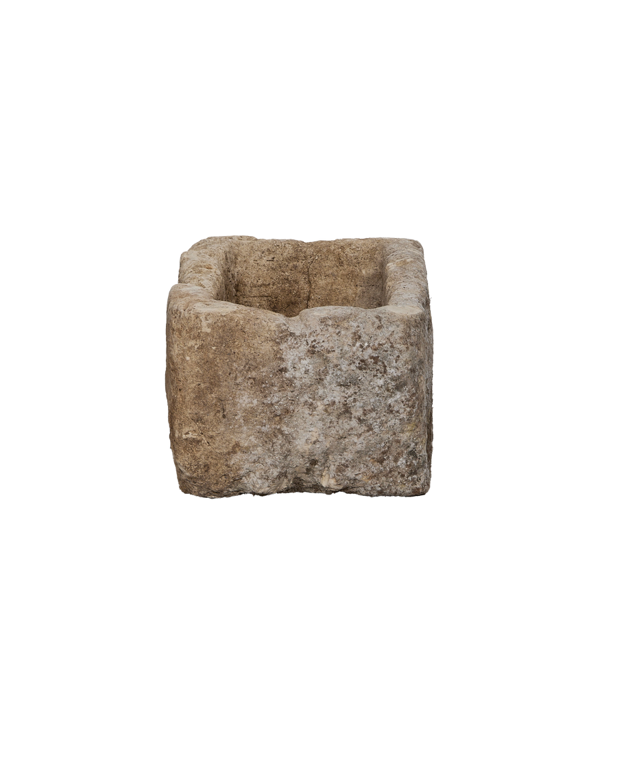 Limestone Trough - Rectangle close-up