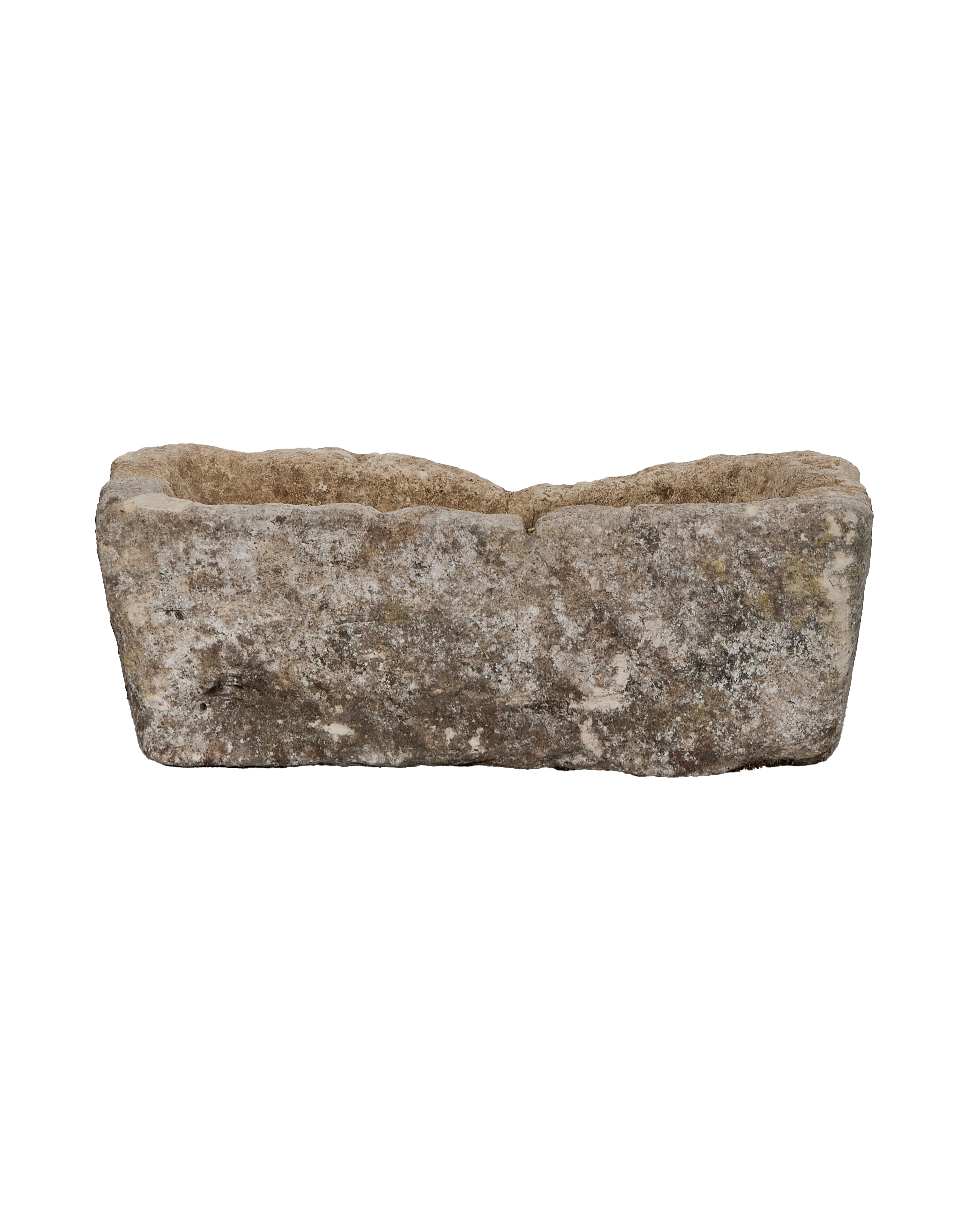 Limestone Trough - Rectangle - oak - from Indonesia - vintage