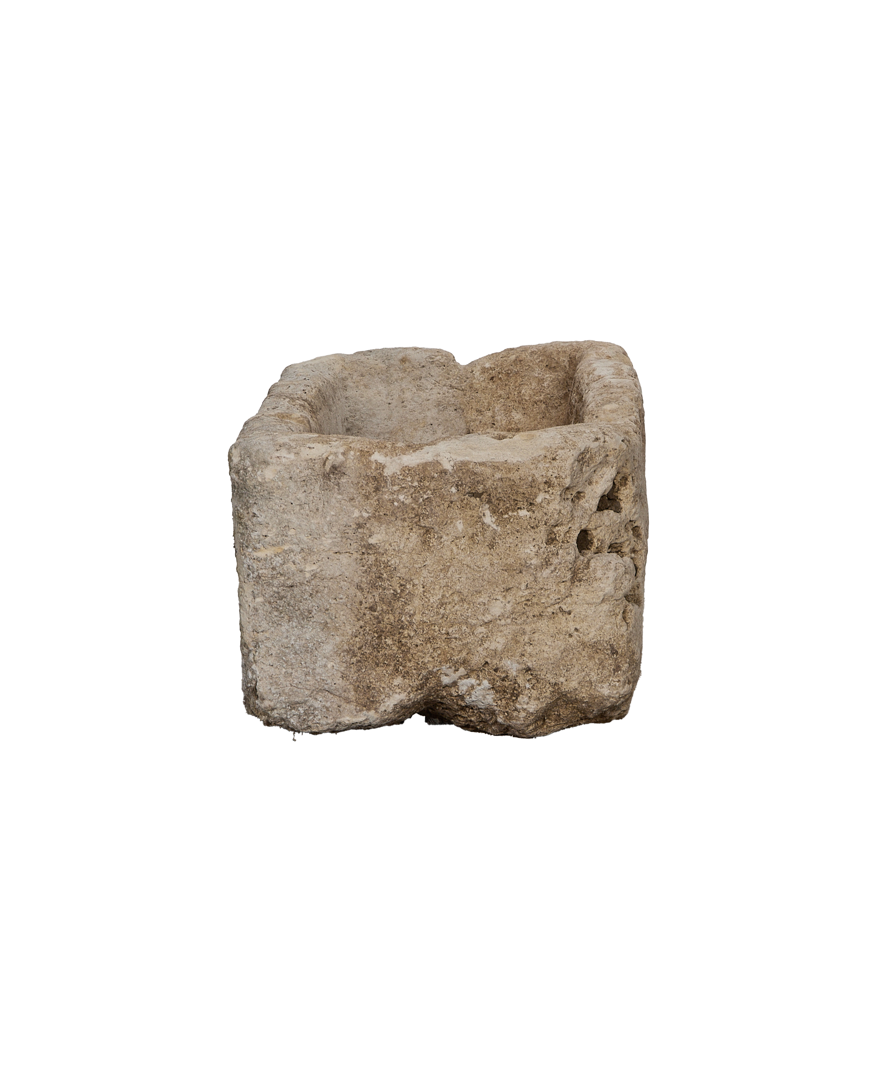 Limestone Trough - Rectangle detail view