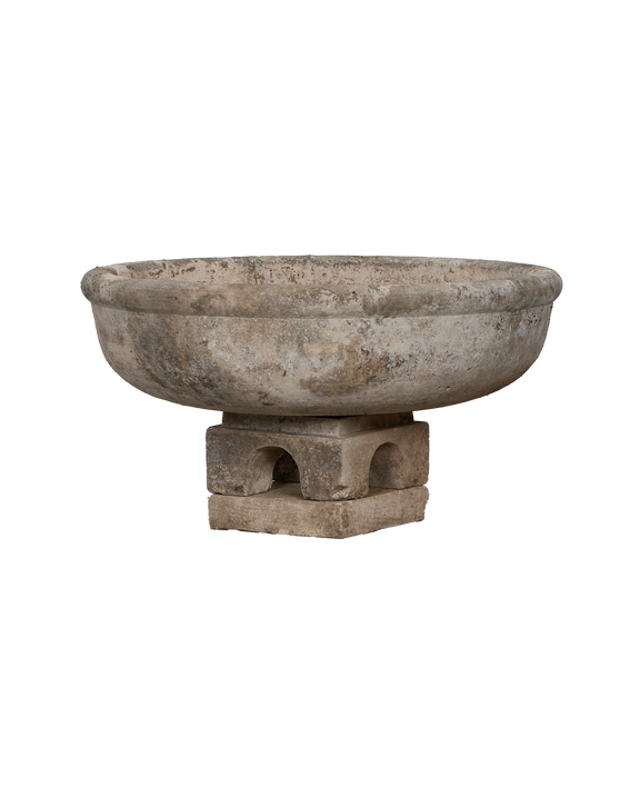 Limestone Bird Bath
