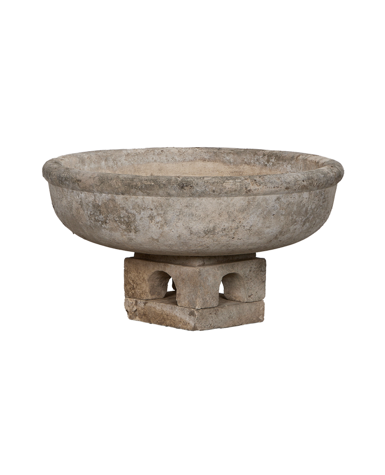 Limestone Bird Bath