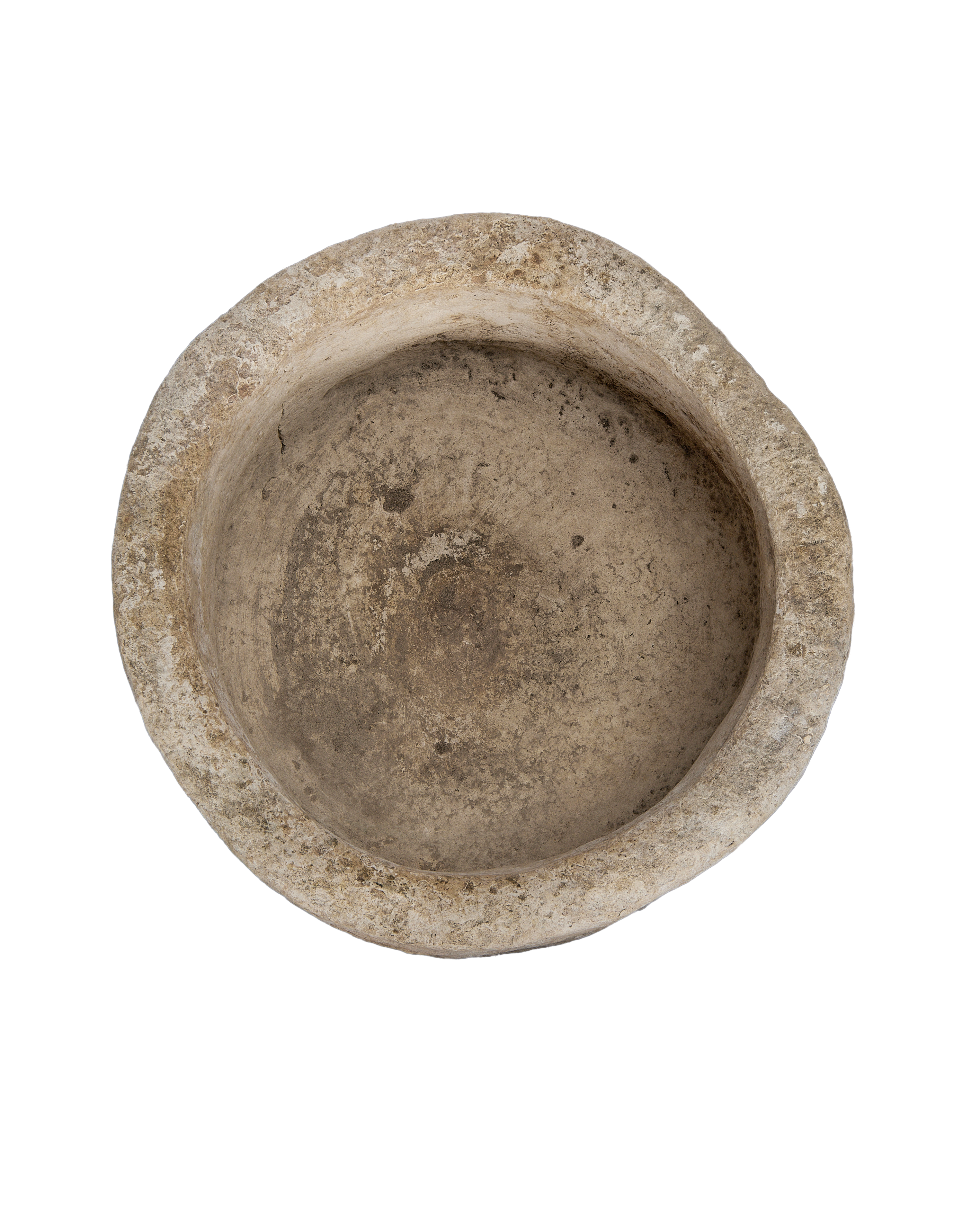 Limestone Trough - Round side view
