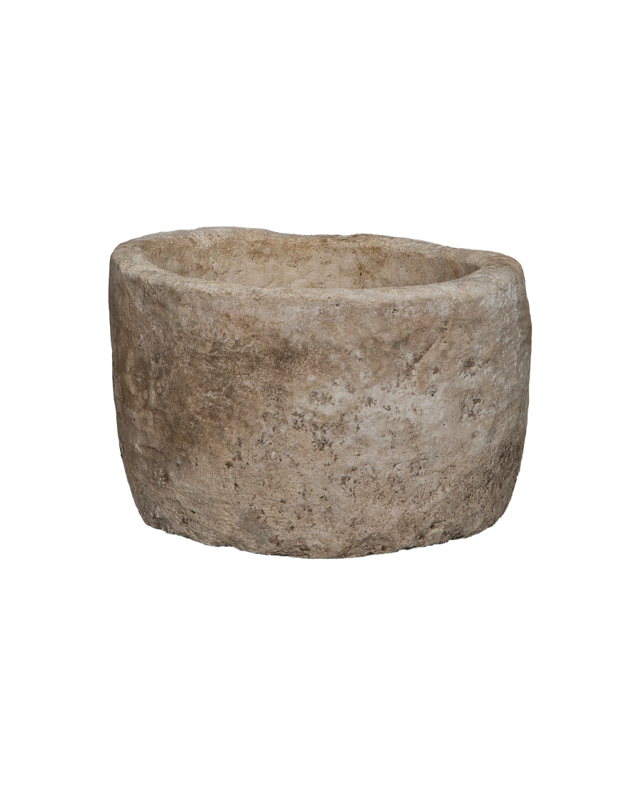 Limestone Trough - Round alternate angle