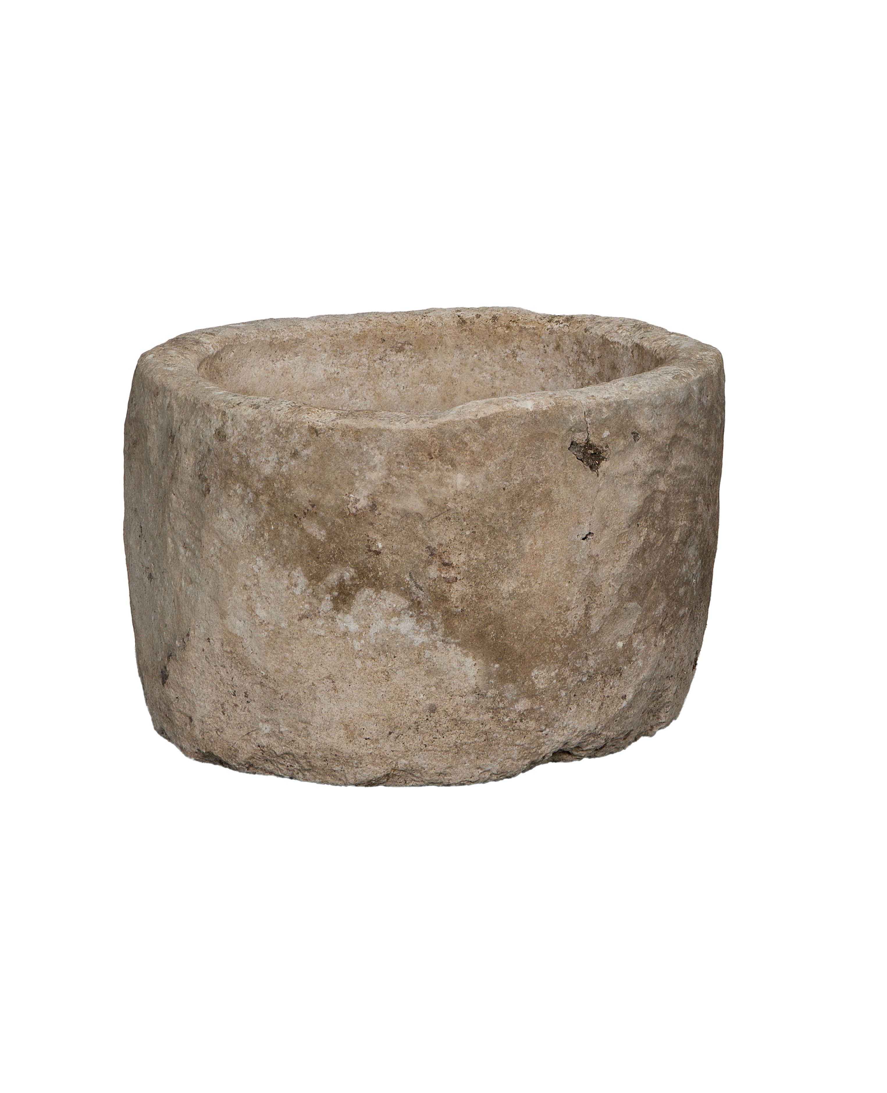 Limestone Trough - Round - oak - from Indonesia - vintage