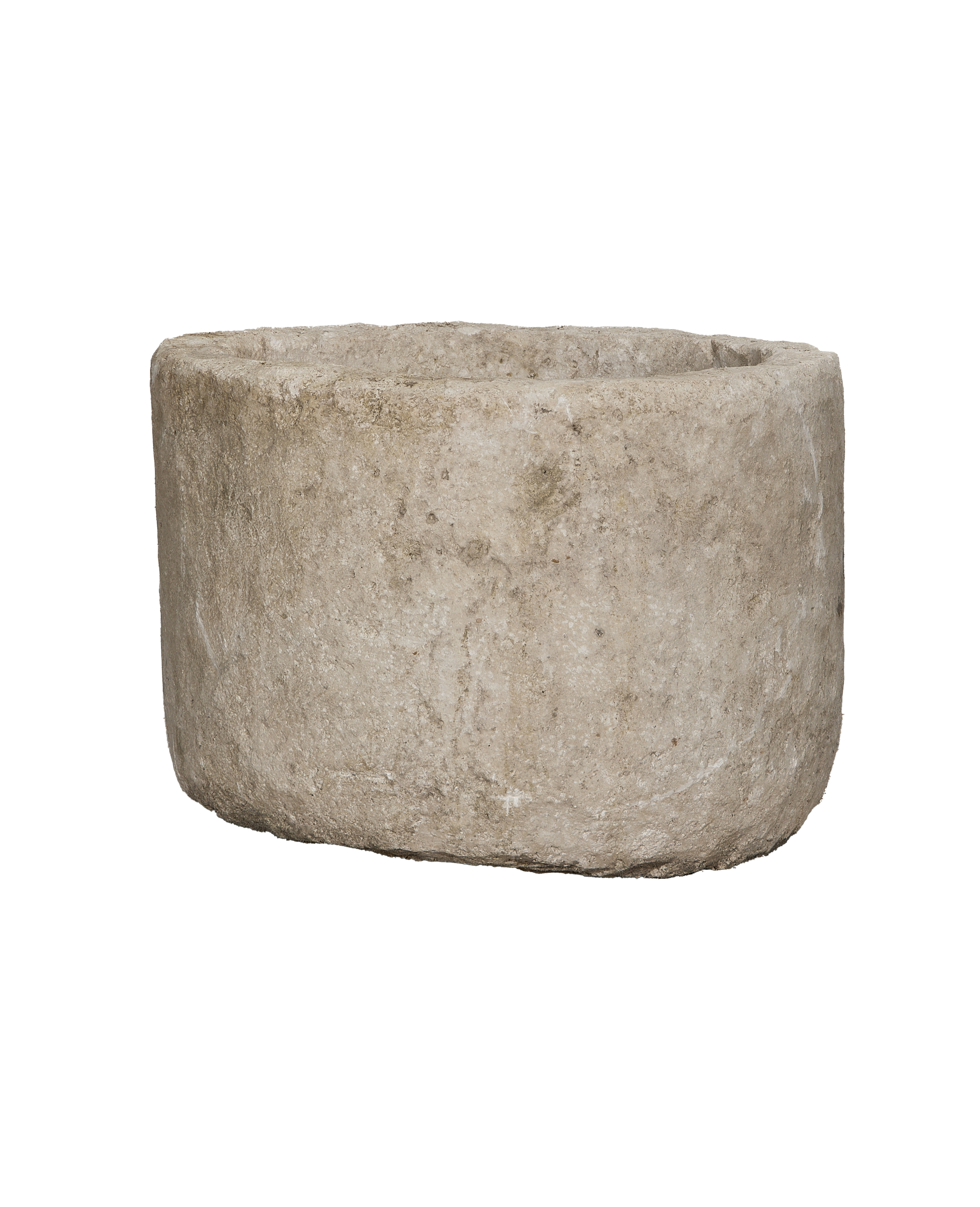 Vintage round limestone