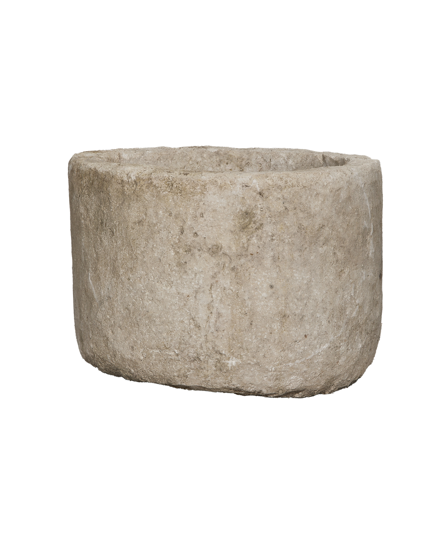 Vintage round limestone