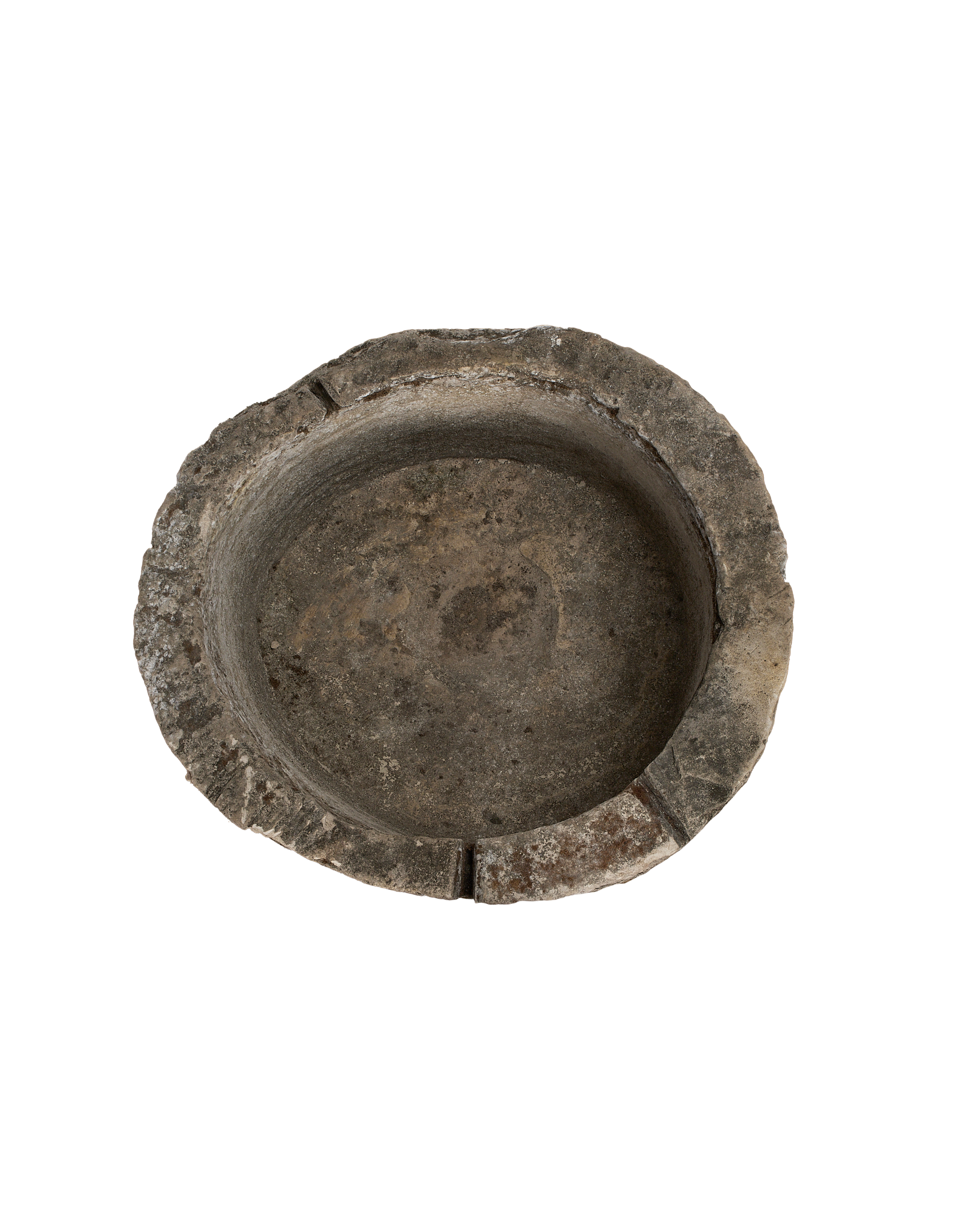 Vintage round limestone