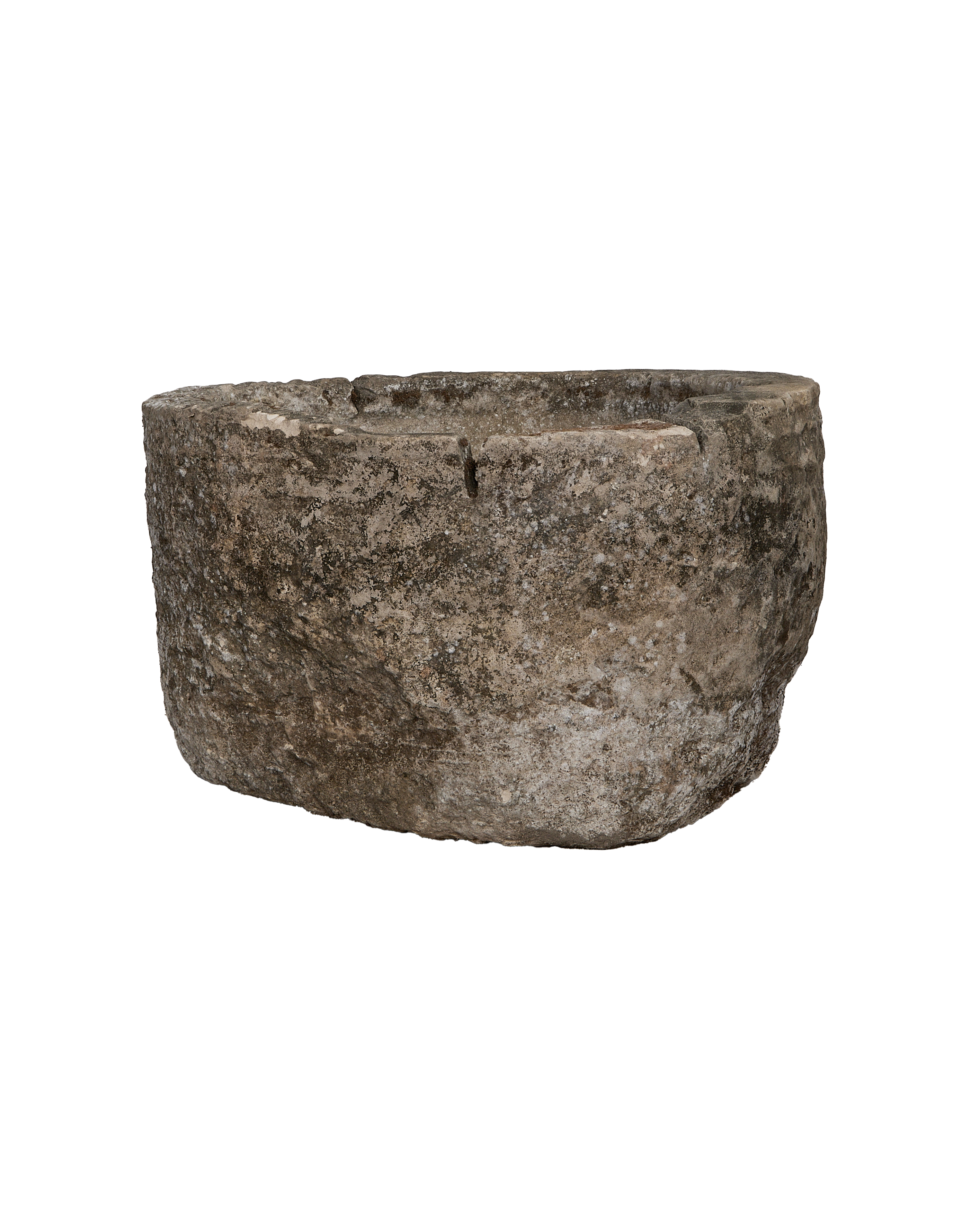 Limestone Trough - Round alternate angle