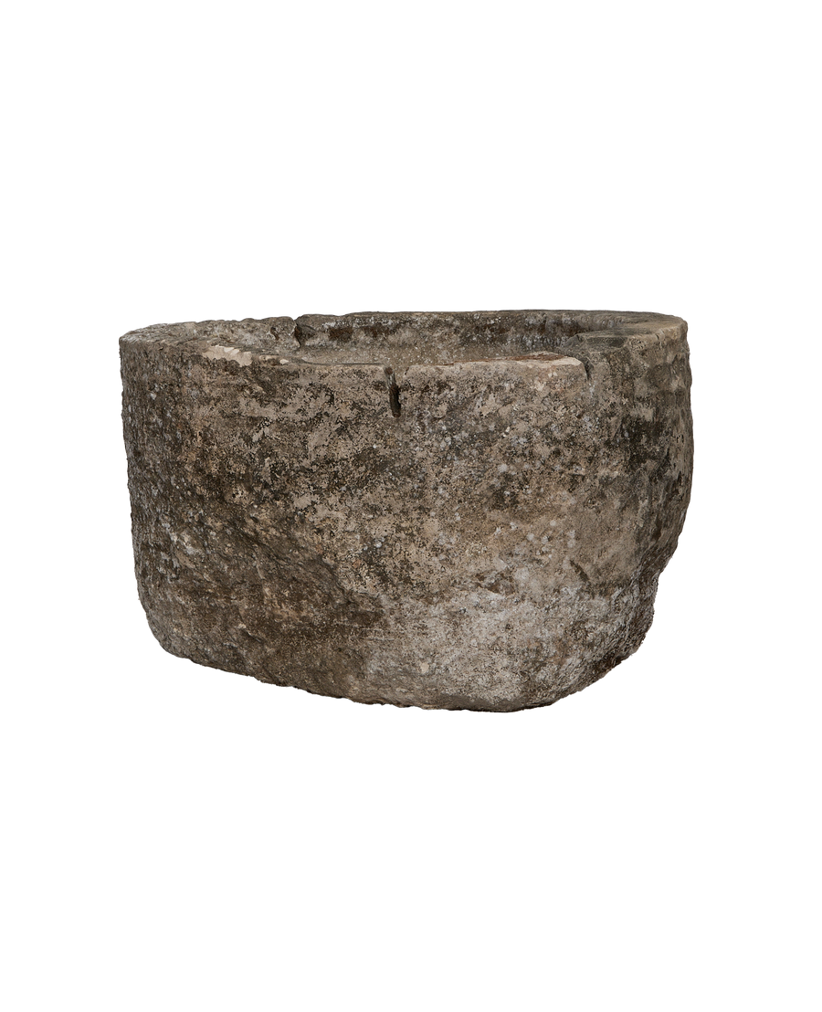 Limestone Trough - Round alternate angle