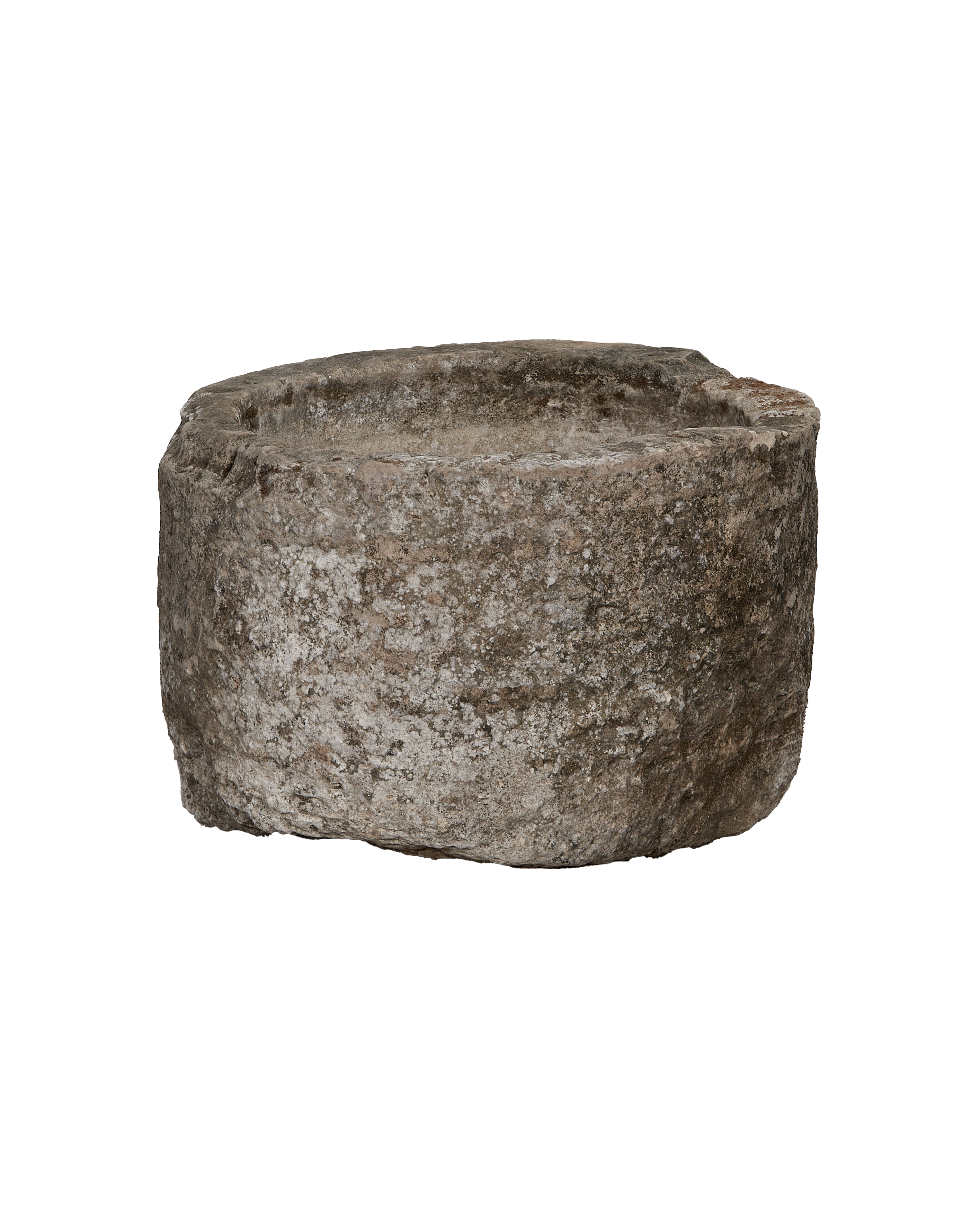Limestone Trough - Round detail view