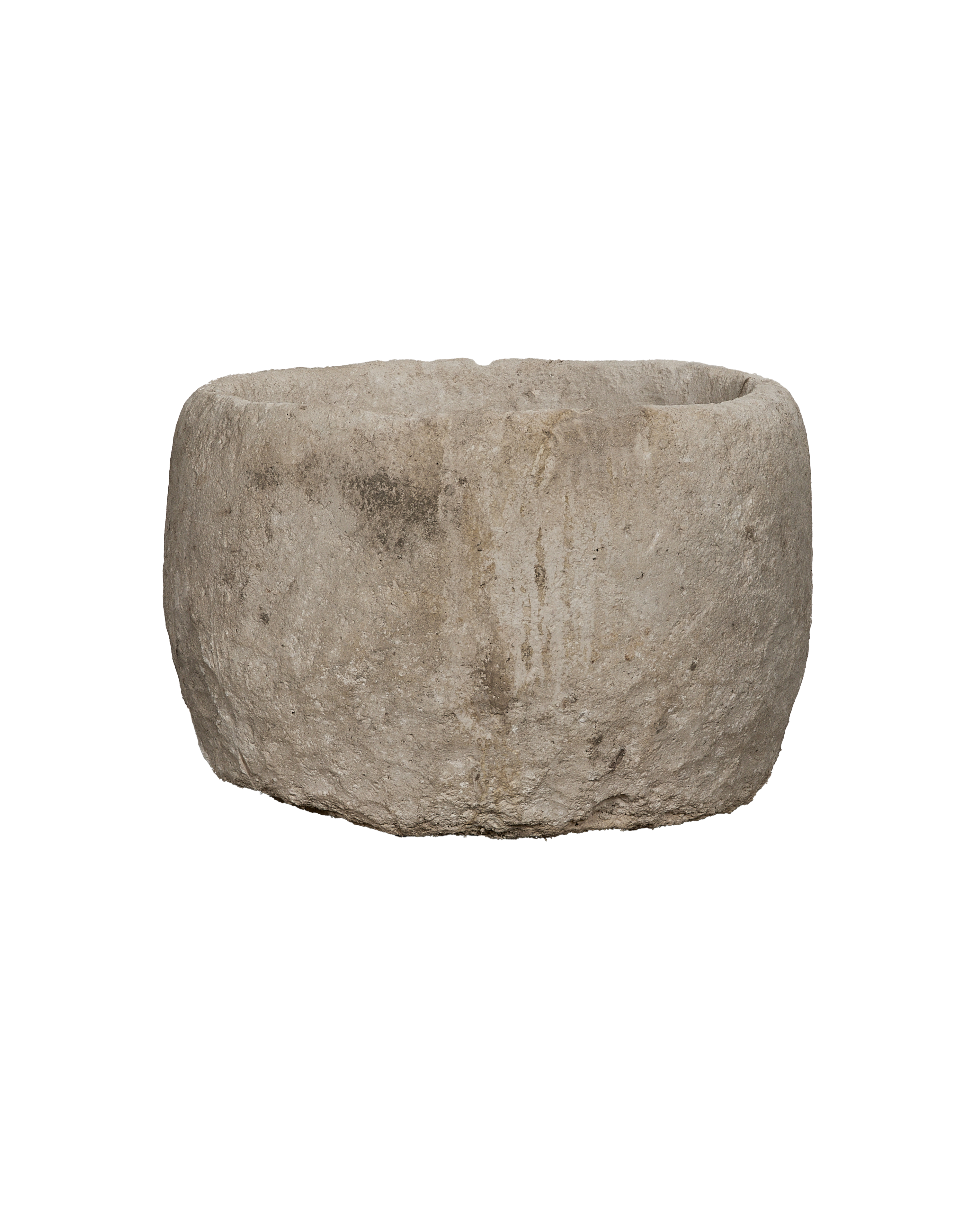 Vintage Indonesian round limestone