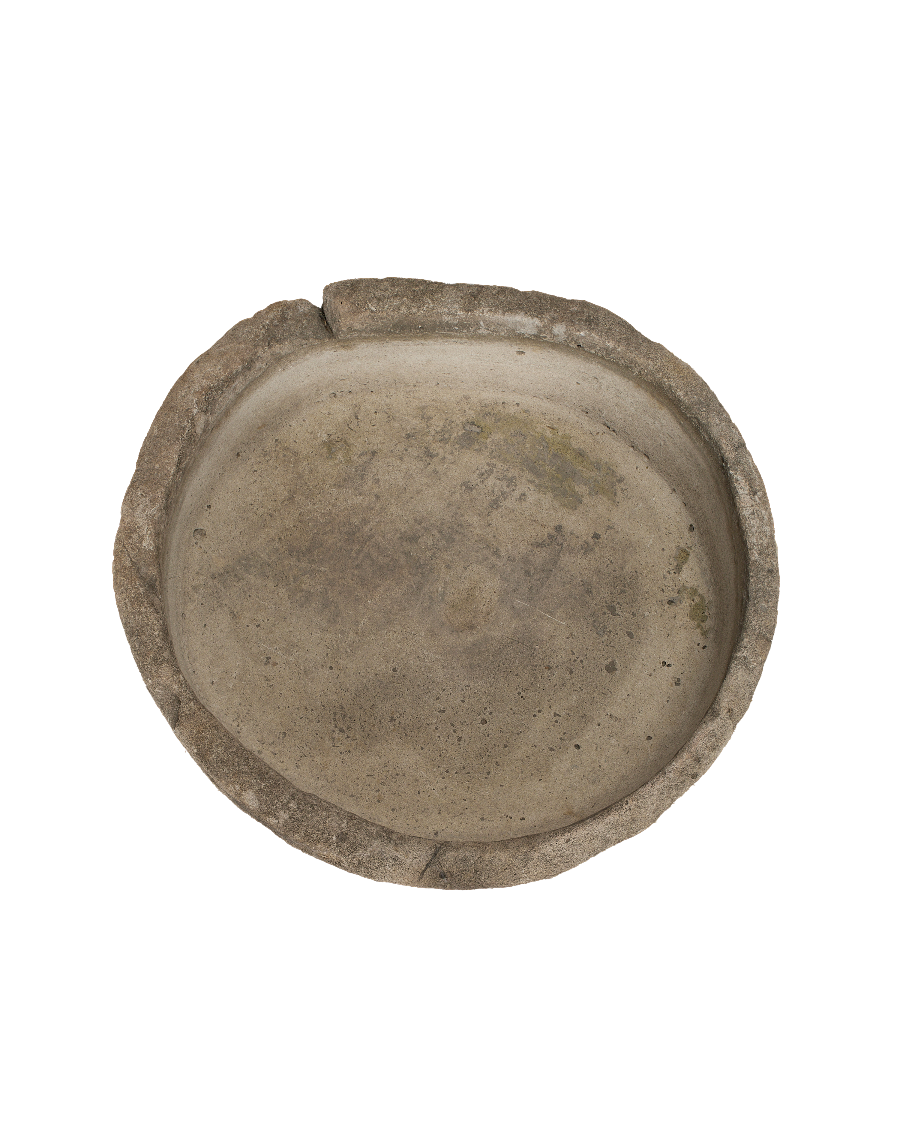 Limestone Trough - Round side view