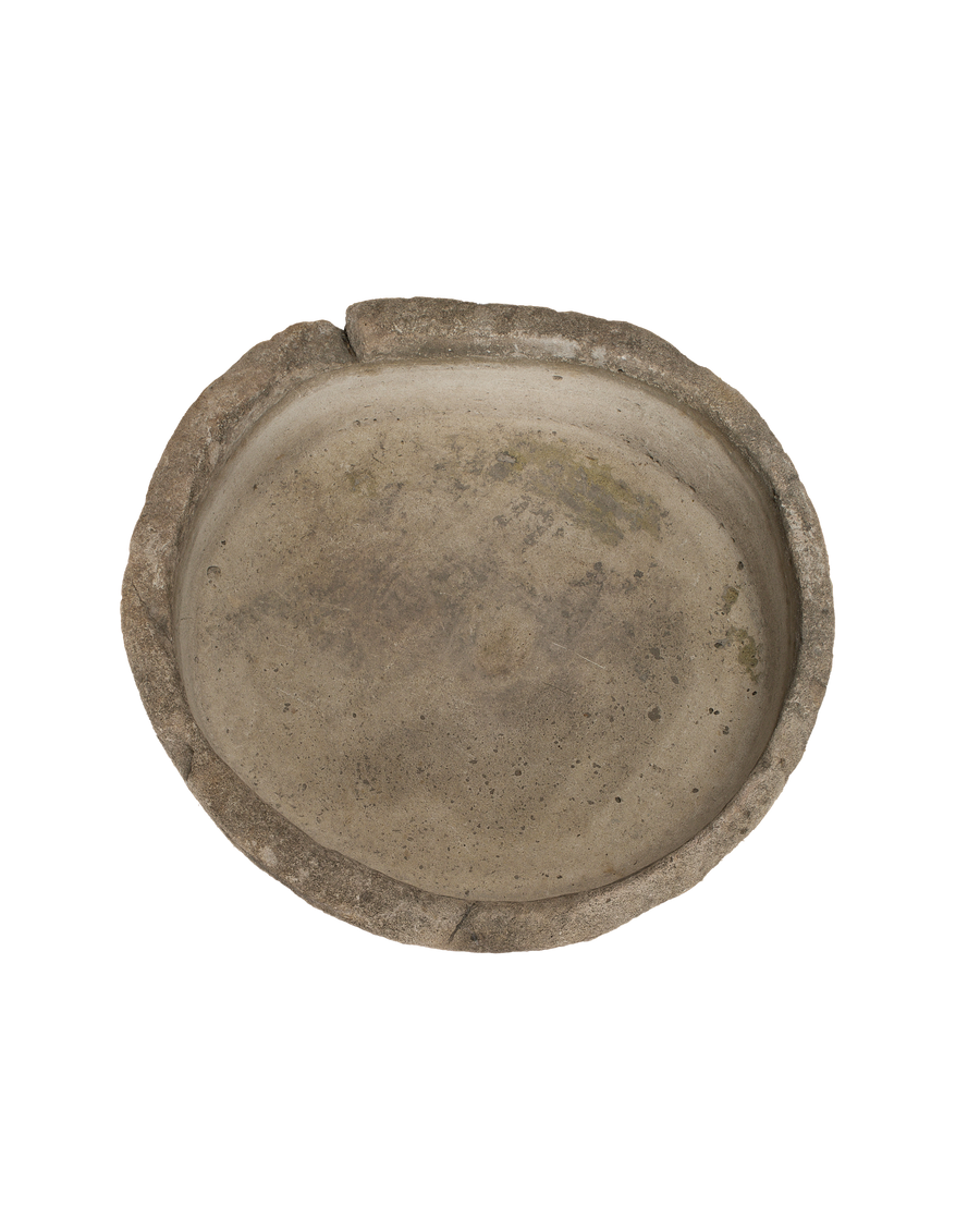 Limestone Trough - Round side view