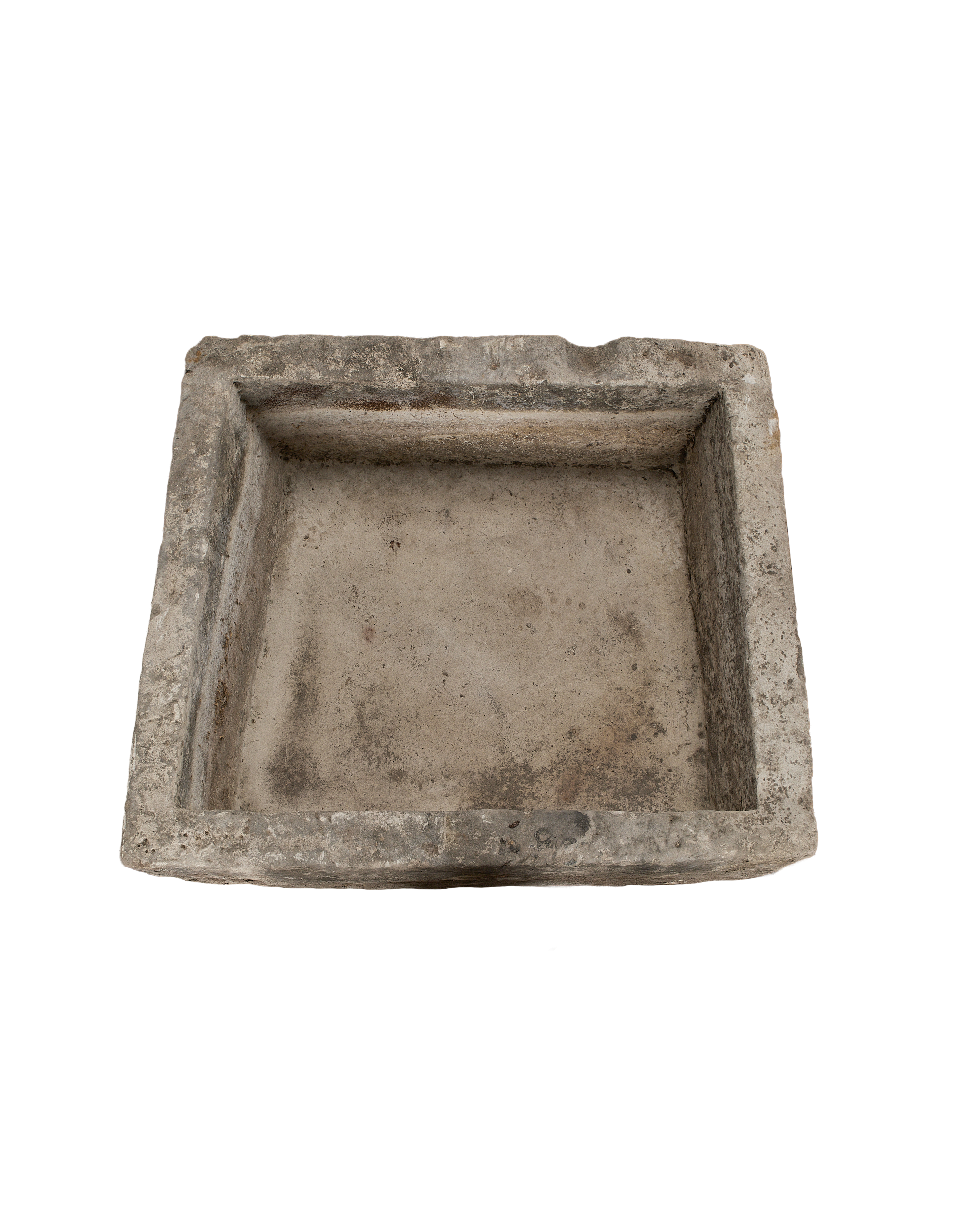 Vintage rectangular limestone