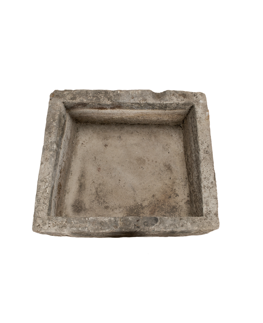 Vintage rectangular limestone