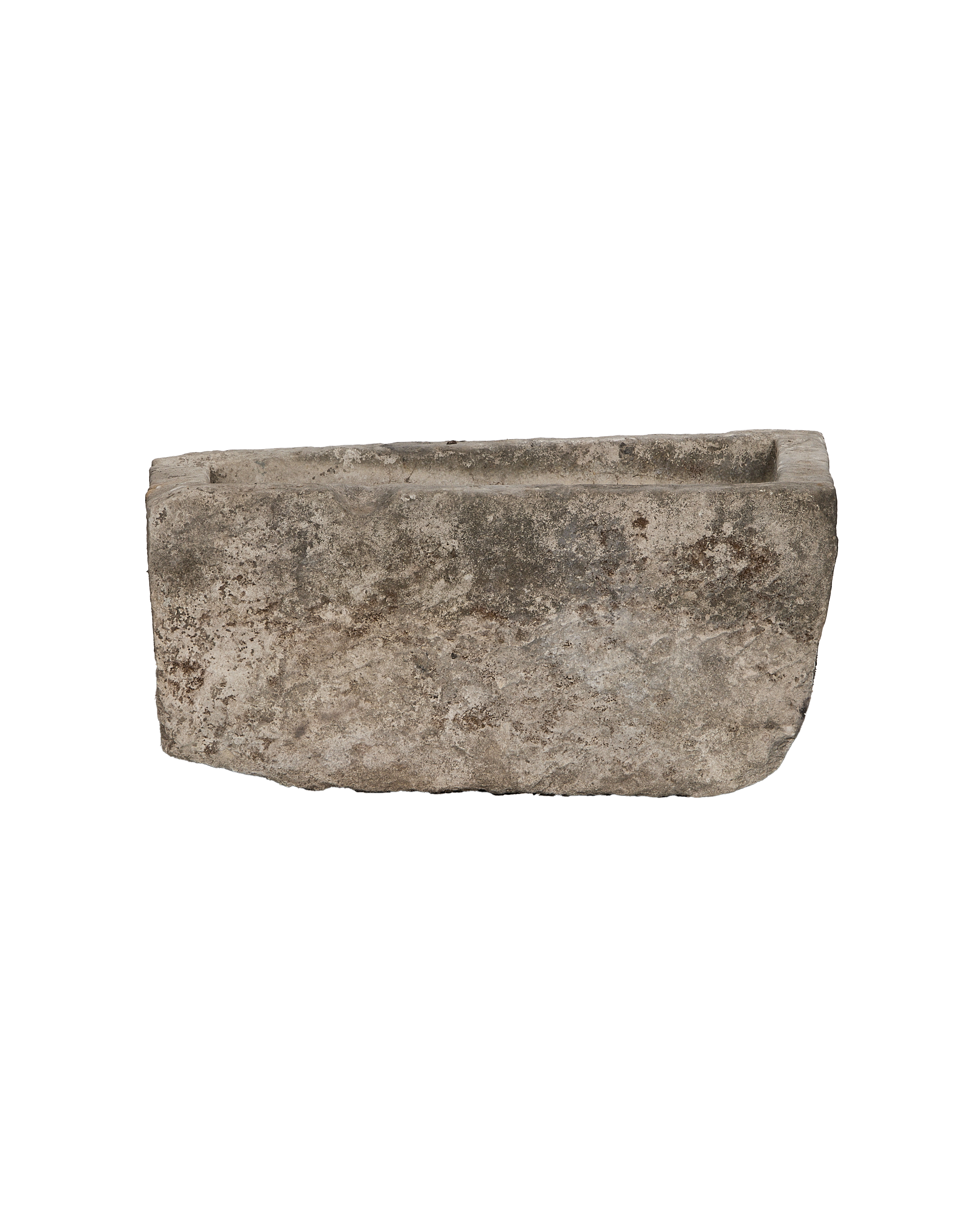 Vintage Indonesian limestone trough, rectangular,