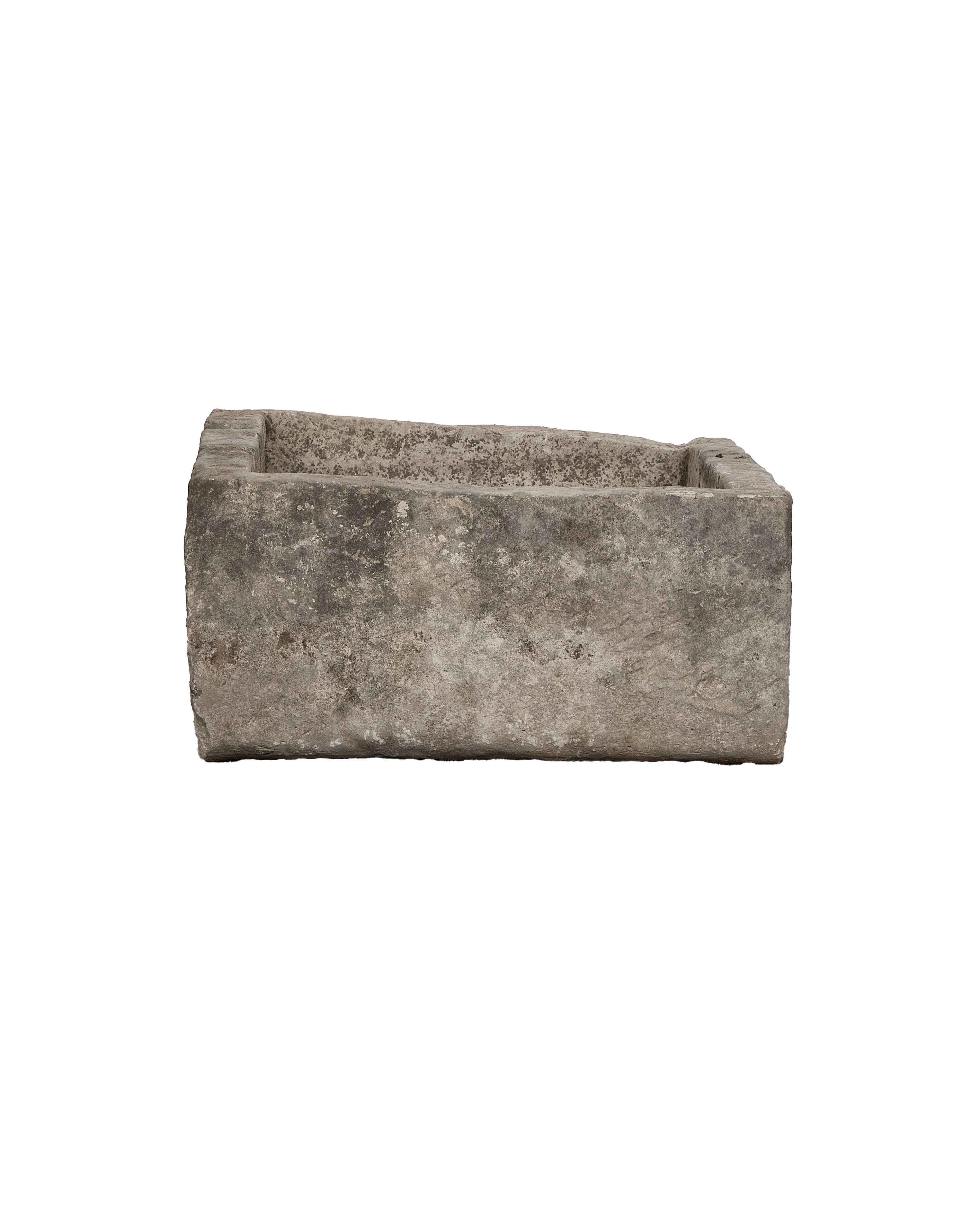 Limestone Trough - Rectangle detail view