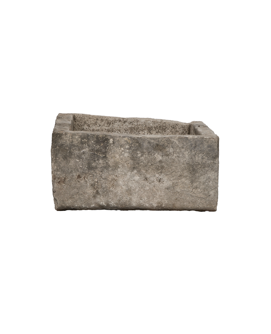 Limestone Trough - Rectangle detail view