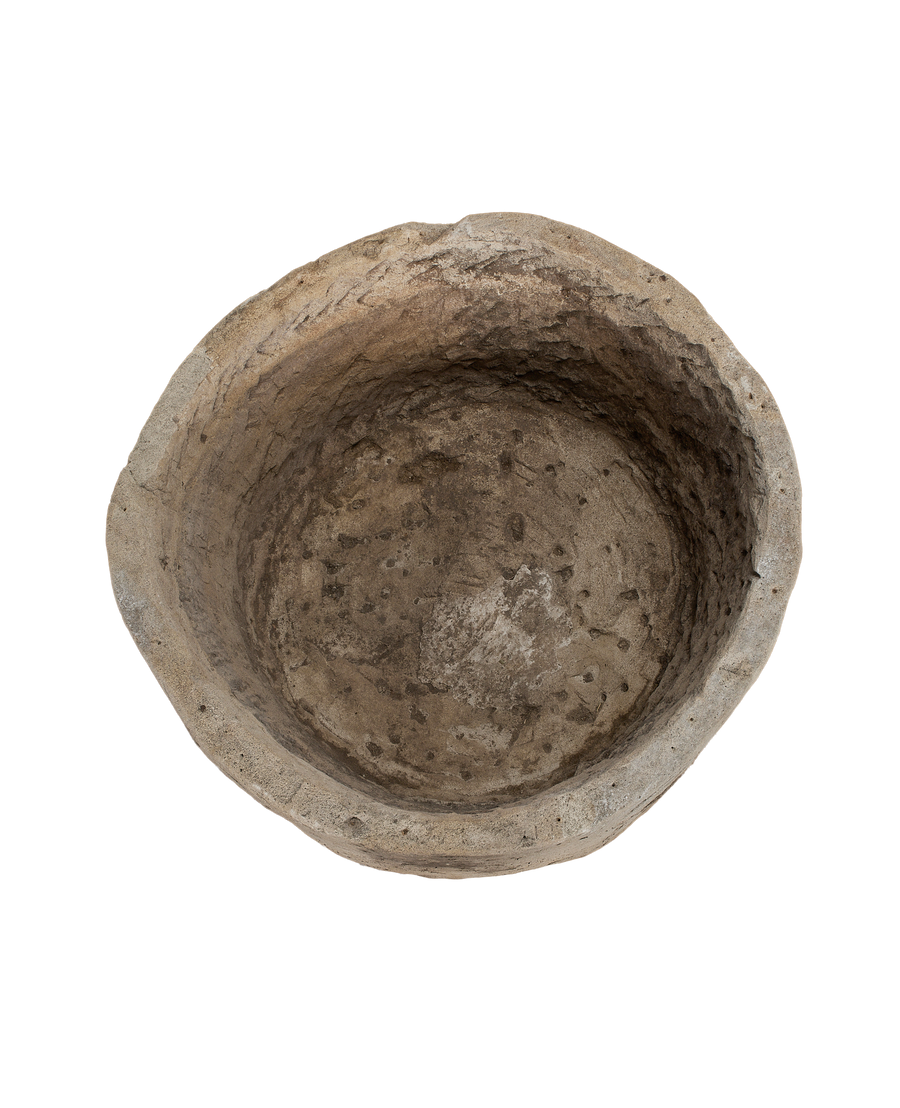 Vintage limestone trough, top