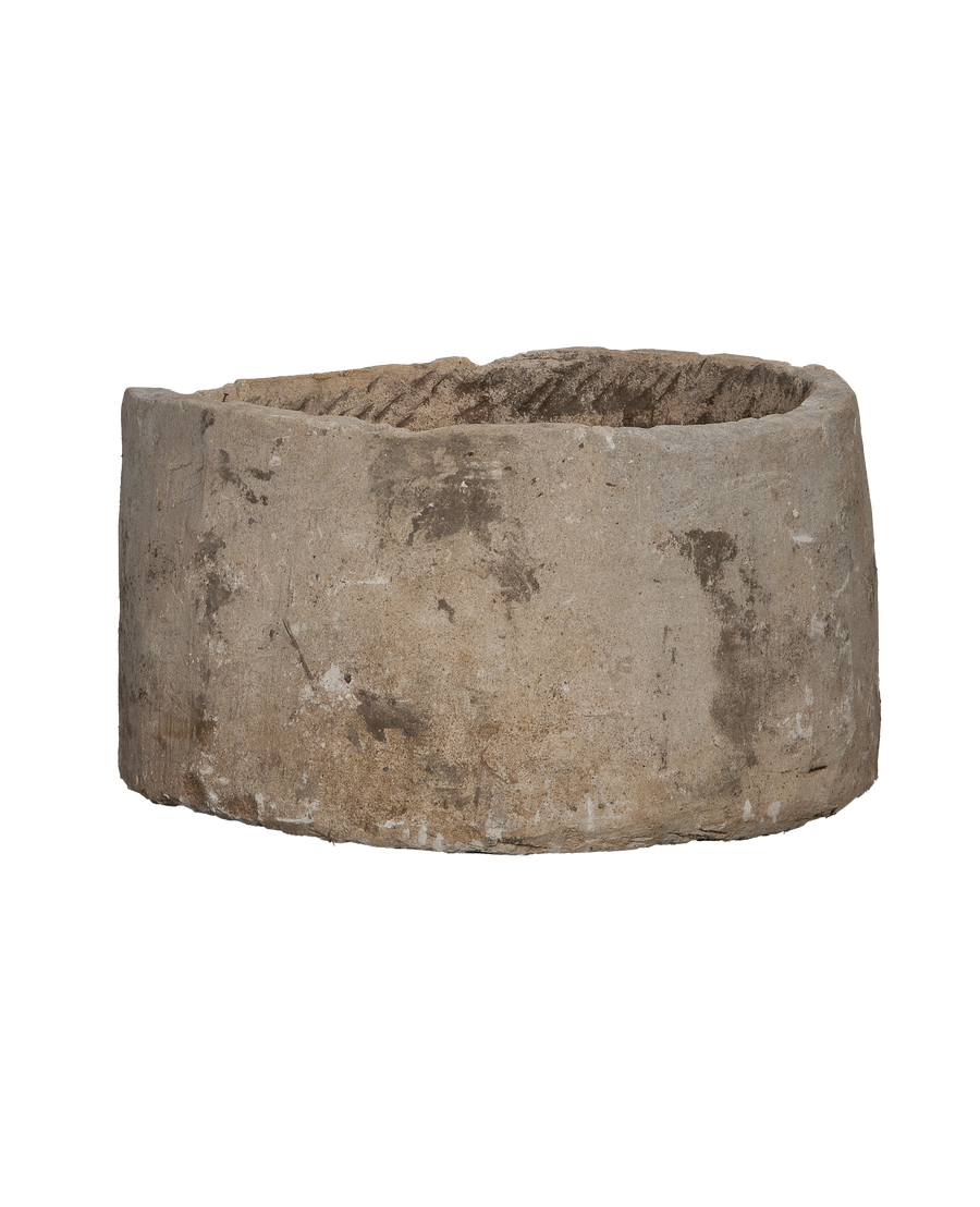 Limestone Trough - Round alternate angle