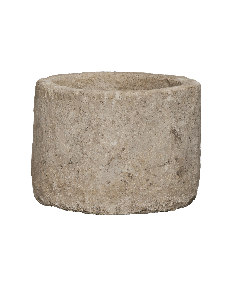 Vintage round limestone