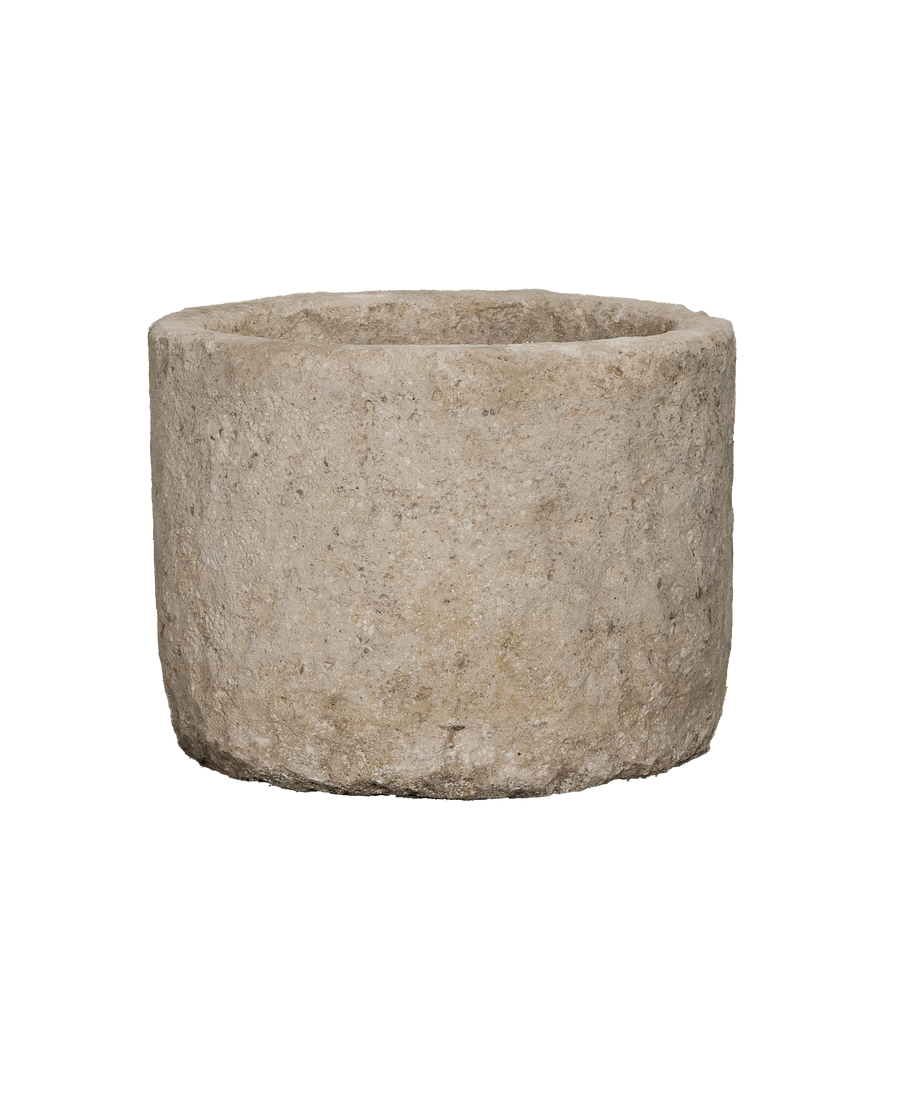 Limestone Trough - Round detail view