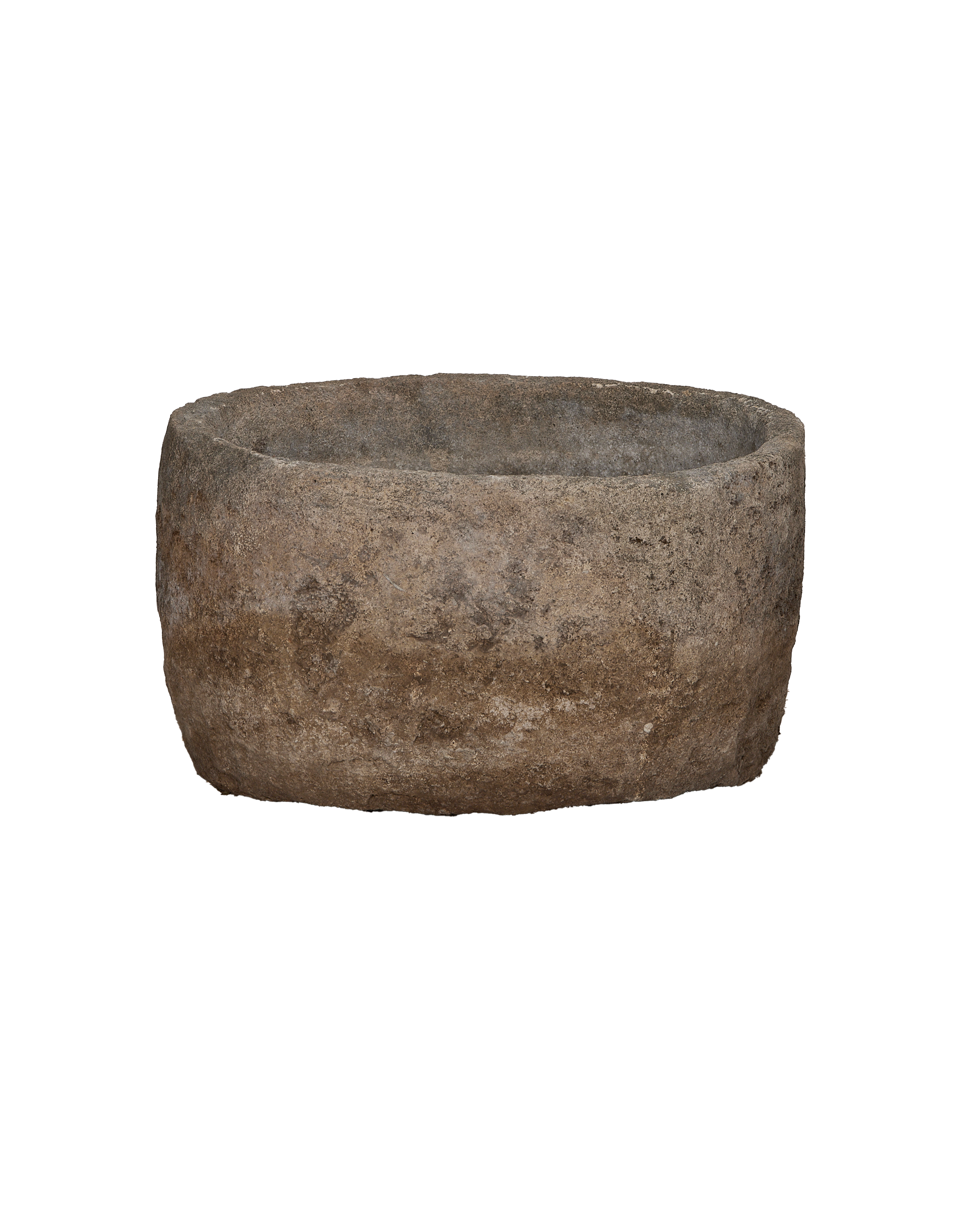 Limestone Trough - Oblong - oak - from Indonesia - vintage