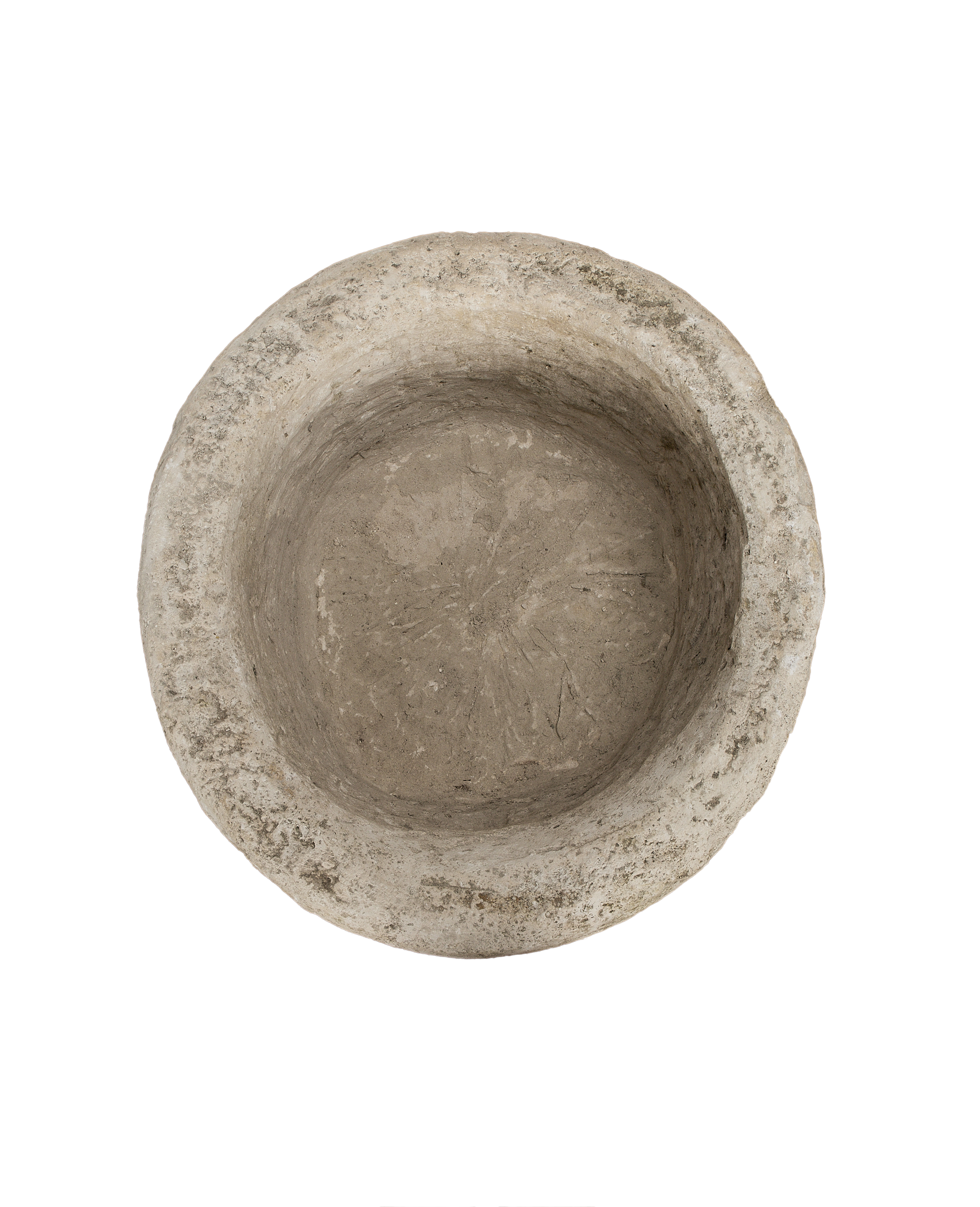 Limestone Trough - Round side view