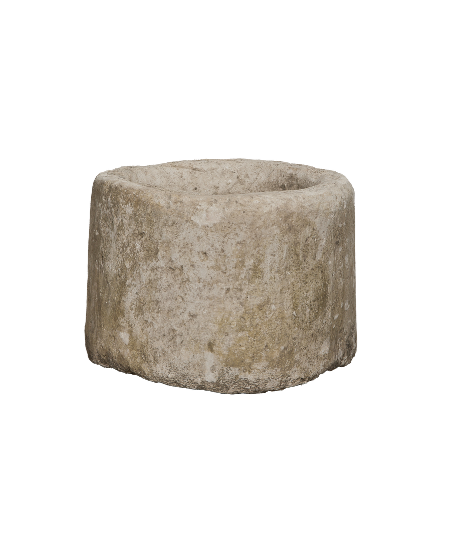 Limestone Trough - Round detail view