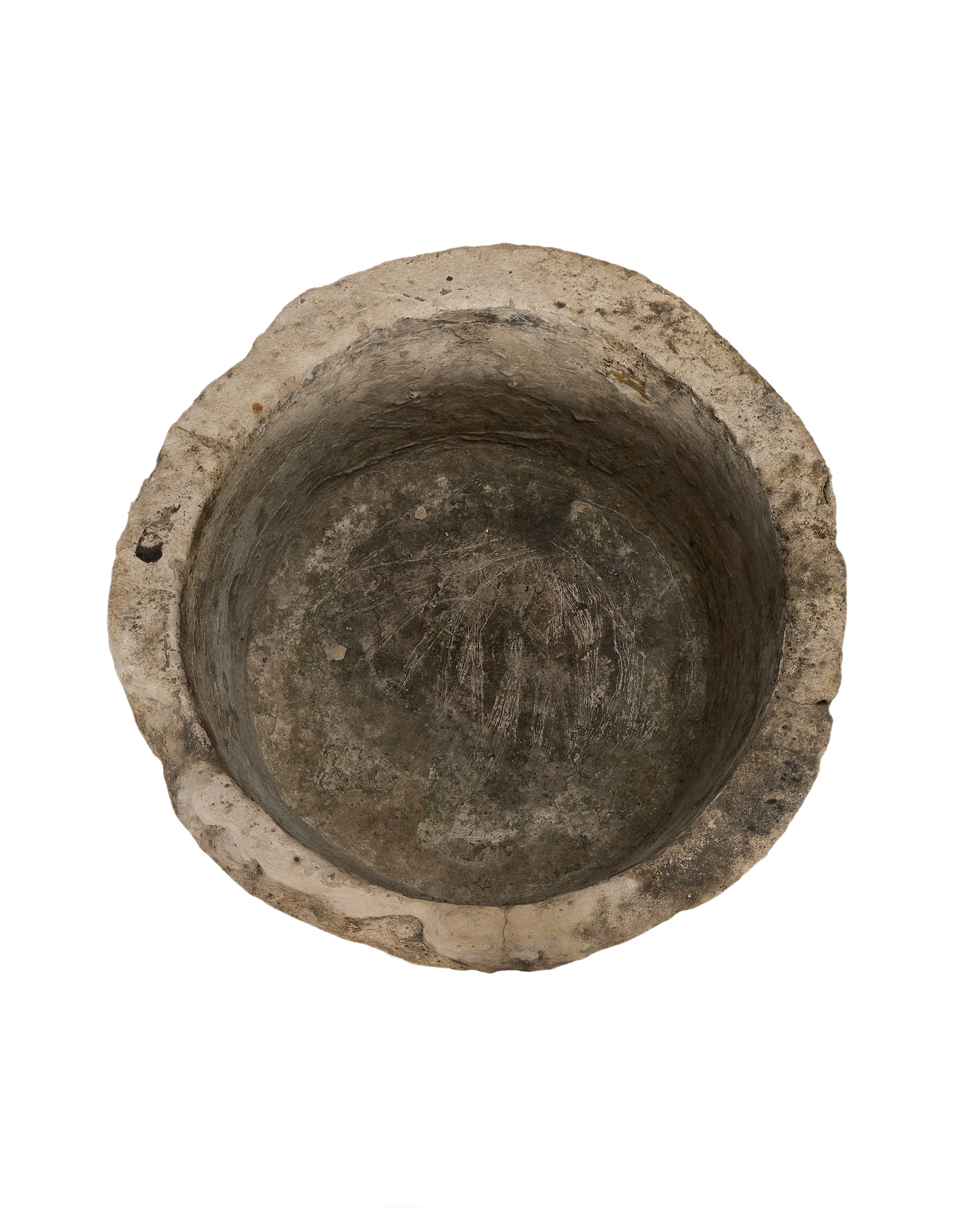 Limestone Trough - Round side view