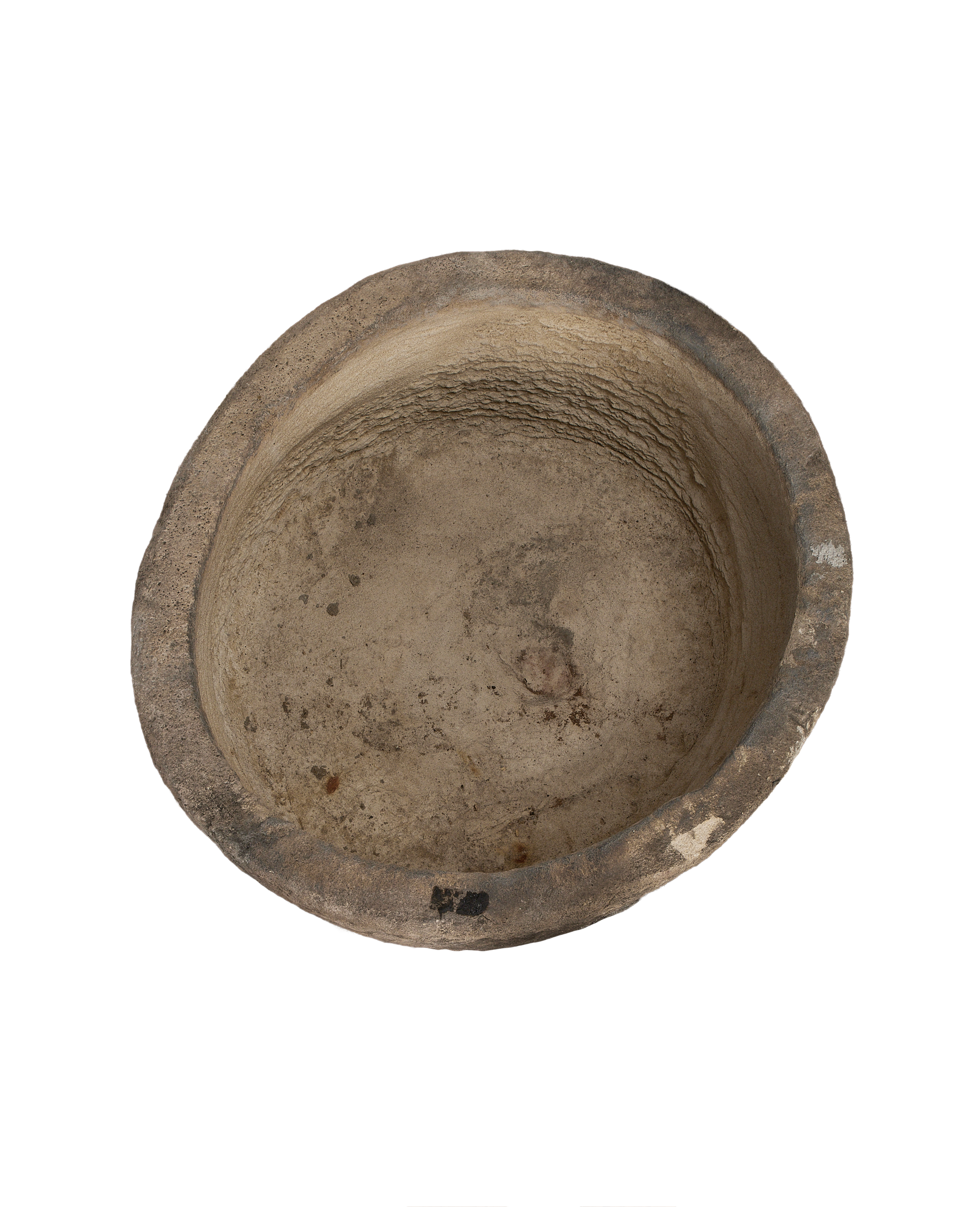Limestone Trough - Round side view