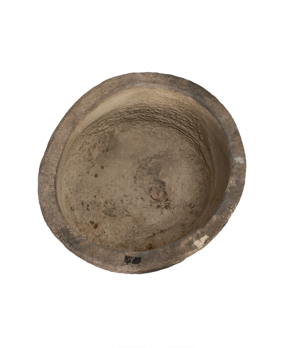 Limestone Trough - Round side view