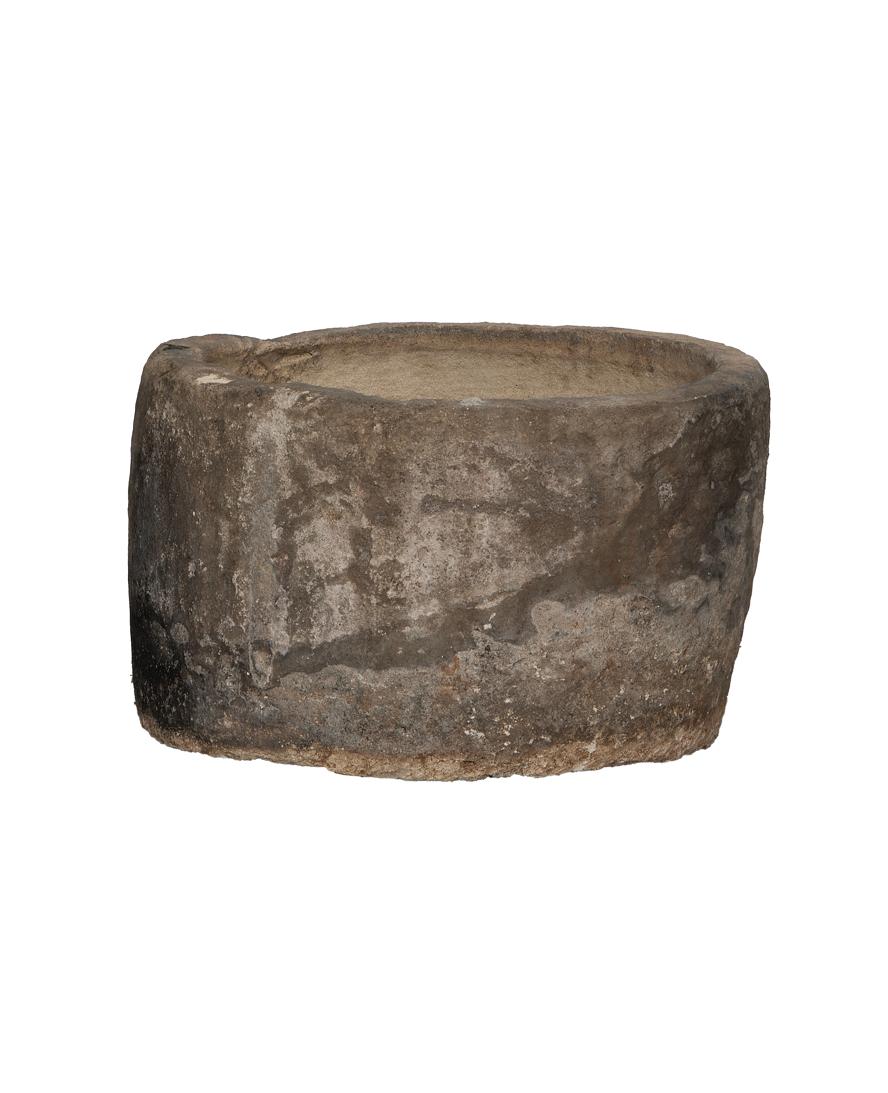 Limestone Trough - Round - oak - from Indonesia - vintage