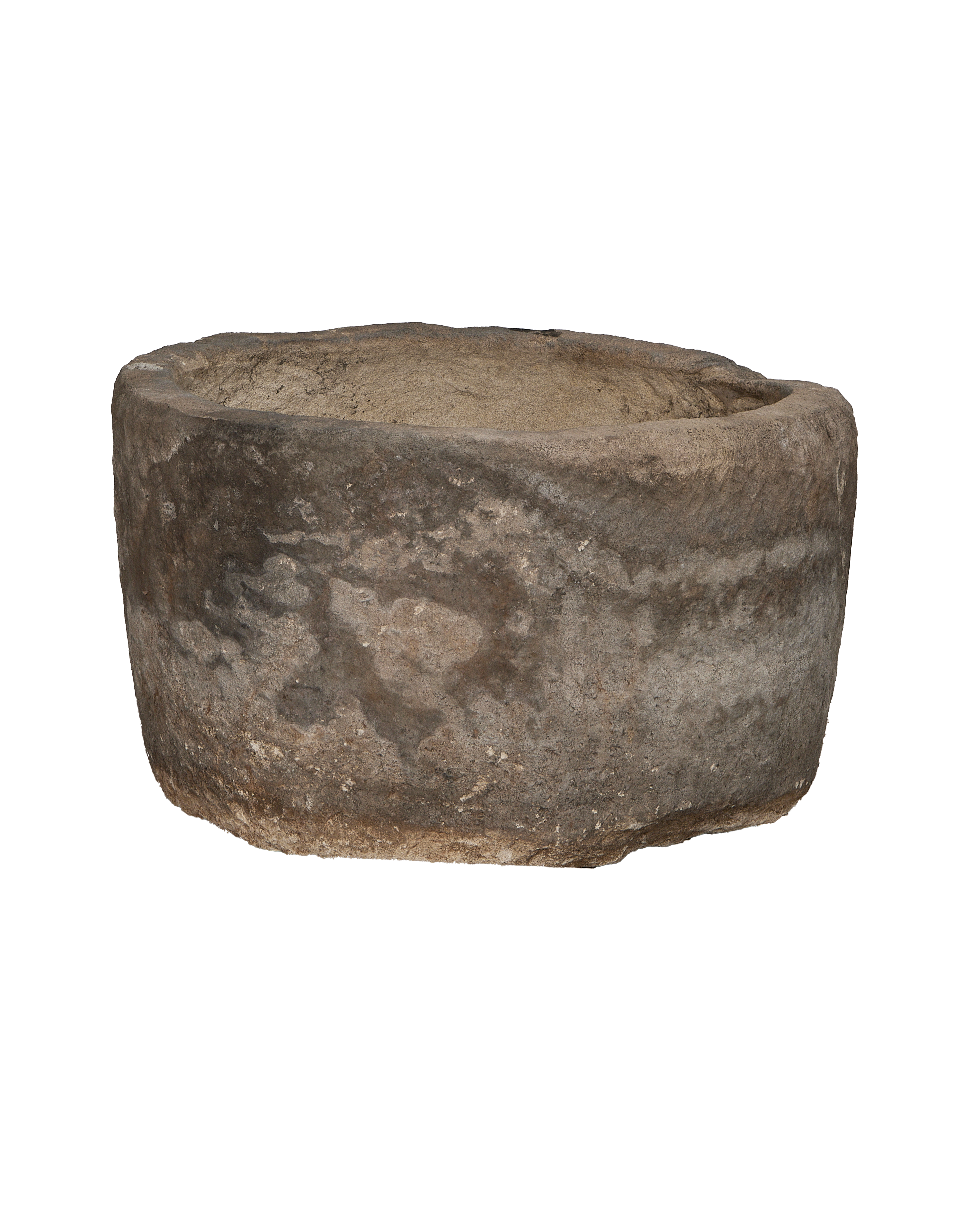 Limestone Trough - Round detail view