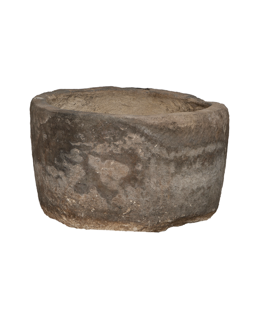Limestone Trough - Round detail view